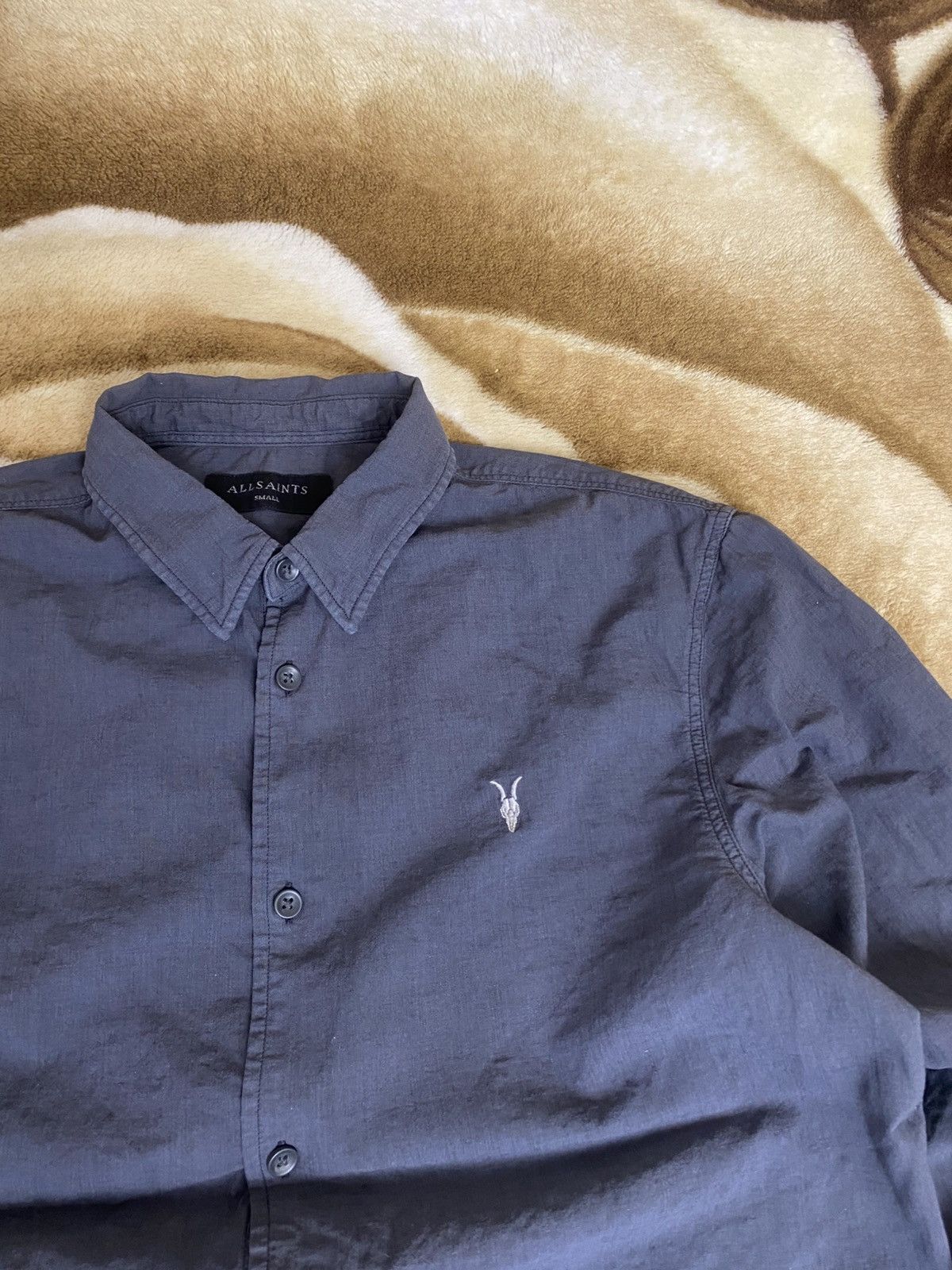 Allsaints × Vintage 🔥 Allsaints Wayland LS Shirt Linen Cotton Long Sleeve Button Size US S / EU 44-46 / 1 - 4 Thumbnail
