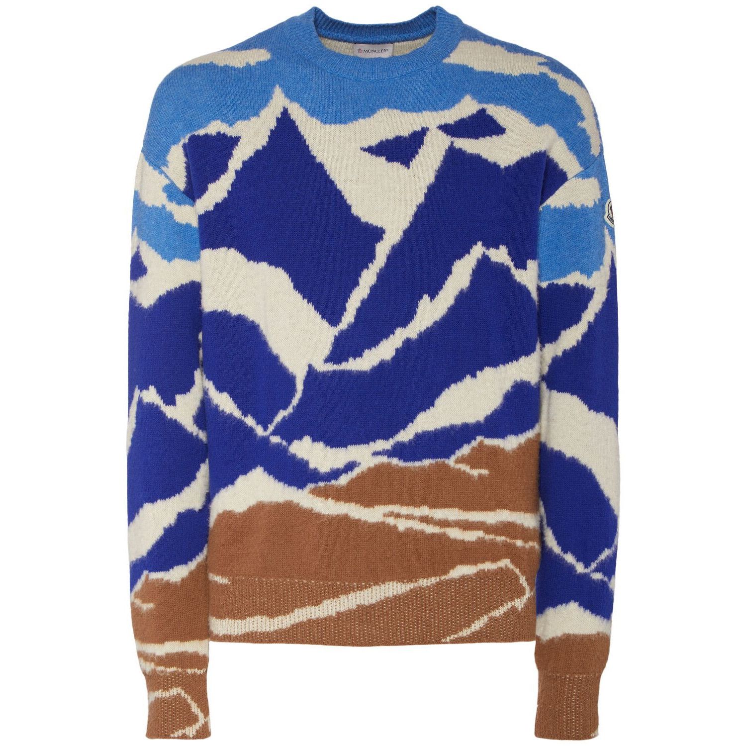 MONCLER Men's Blue Wool Sweater New (Men's size:L;)