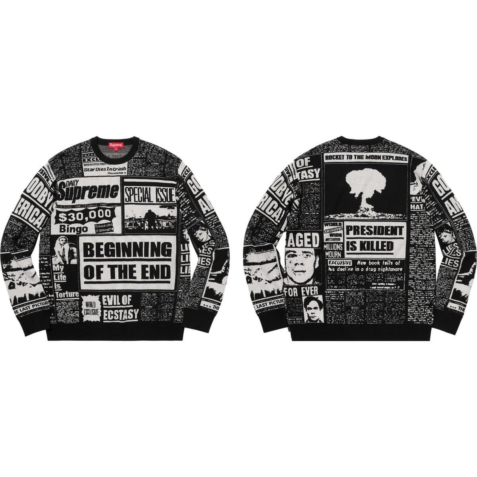 Supreme Supreme FW21 Mélange Rib Knit Sweater | Grailed