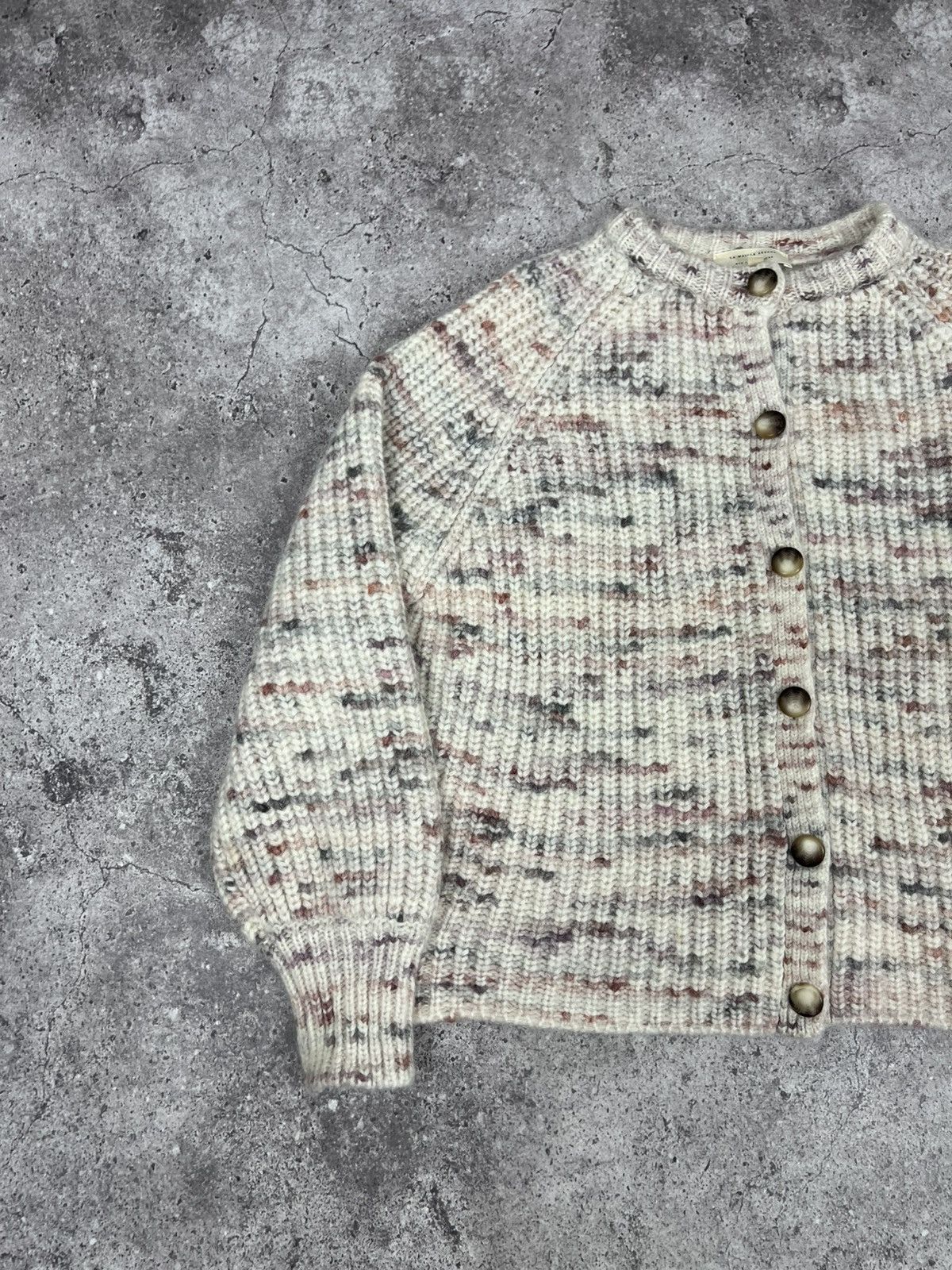 Sezane Sezane Alpaca Cardigan Sweater Beige Size L / US 10 / IT 46 - 2 Thumbnail
