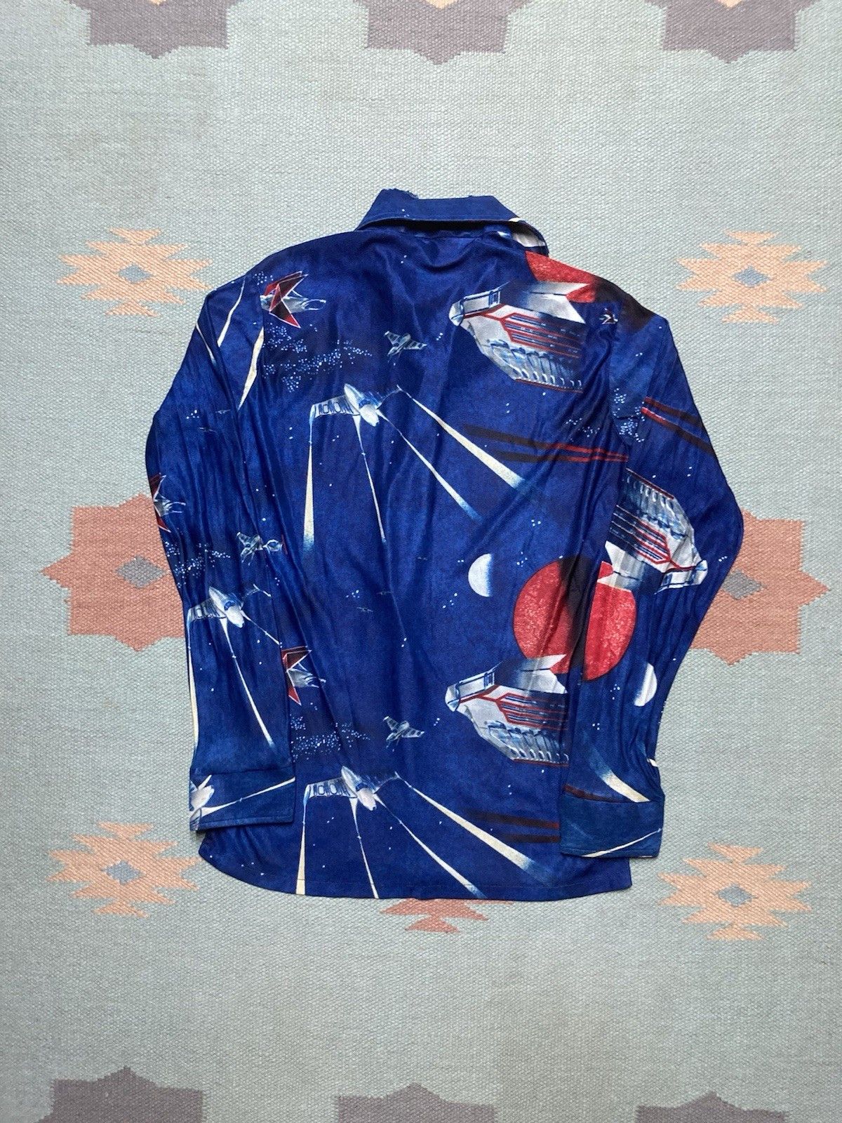 Vintage Vtg 70s button shirt outer space disco boys 18 women’s small Size S / US 4 / IT 40 - 8 Thumbnail