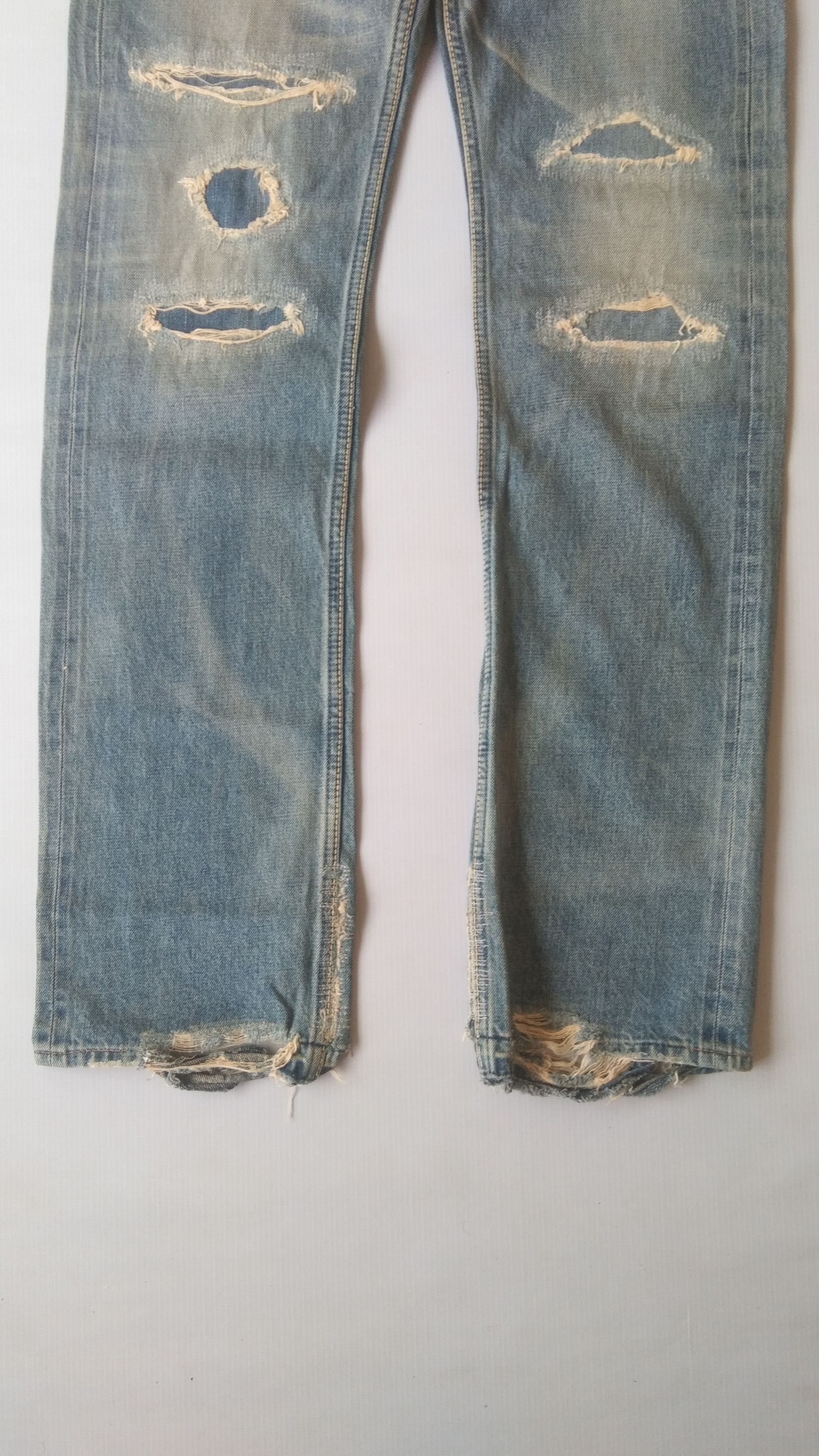 Japanese Brand Distress jeans Engine label selved Size US 28 / EU 44 - 3 Thumbnail