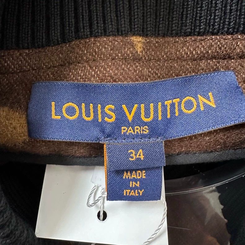 Louis Vuitton Louis Vuitton Tan Patchwork Baseball Jacket Size S / US 4 / IT 40 - 3 Thumbnail