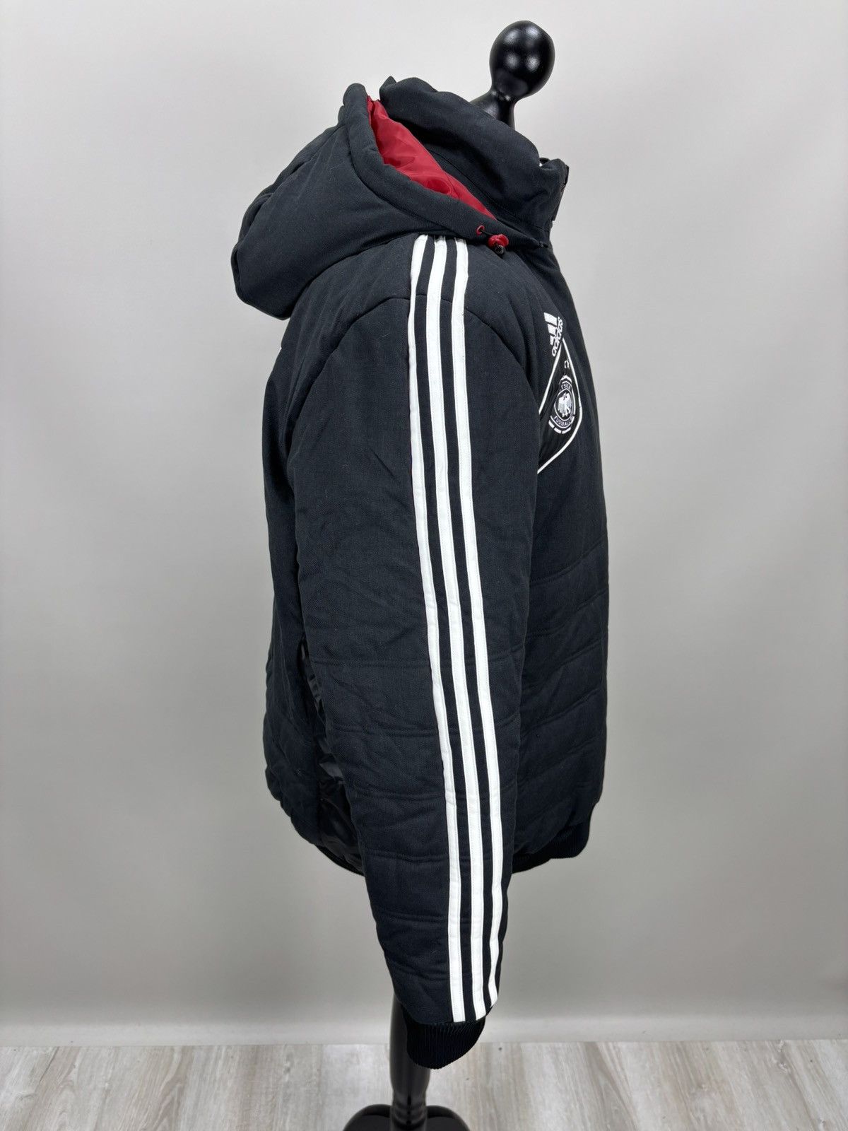 Adidas Mens jacket Adidas Deutscher Fussball Bund Size L Color Gray Size US L / EU 52-54 / 3 - 6 Thumbnail