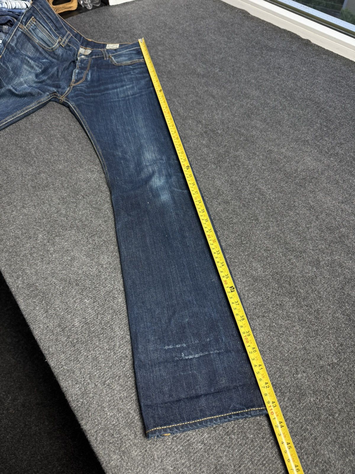 Blue Blanket 00s Blue Blanket Selvedge Denim Jeans Raw Indigo Japan Retro Size US 30 / EU 46 - 20 Thumbnail