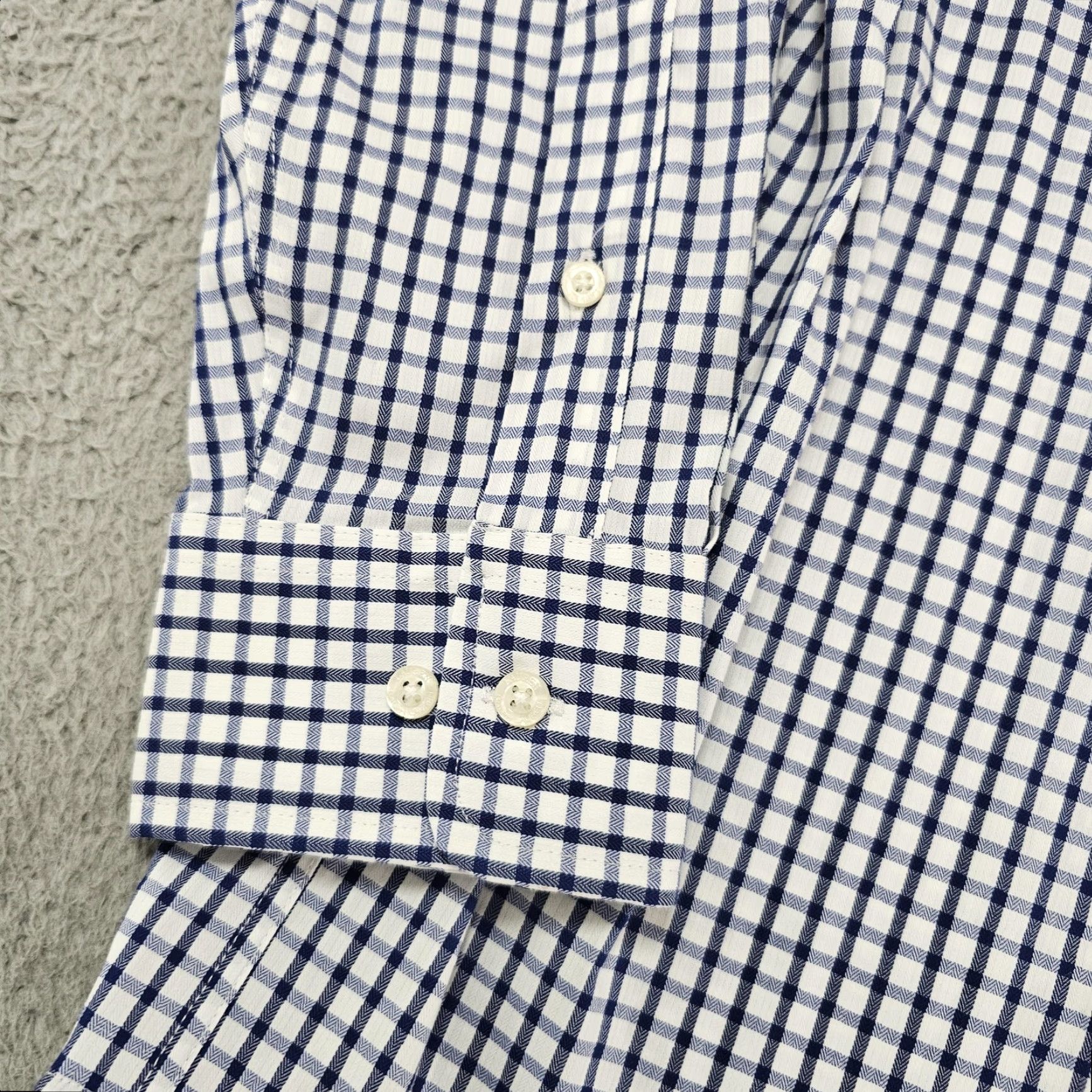 Ralph Lauren Lauren Ralph Lauren Shirt Mens Large Navy White Check Regular Fit Stretch New Size US L / EU 52-54 / 3 - 5 Thumbnail