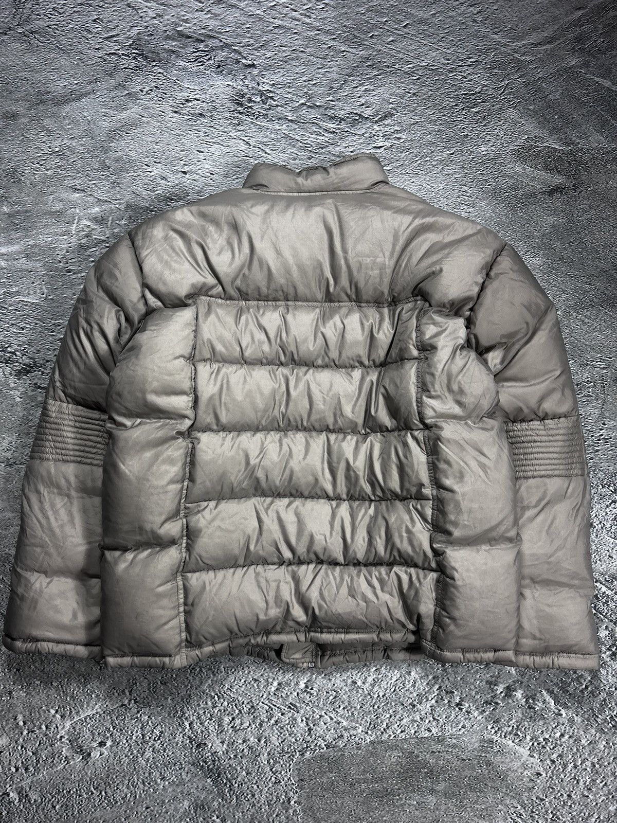 Nike puffer jacket vintage beige small logo 2000s