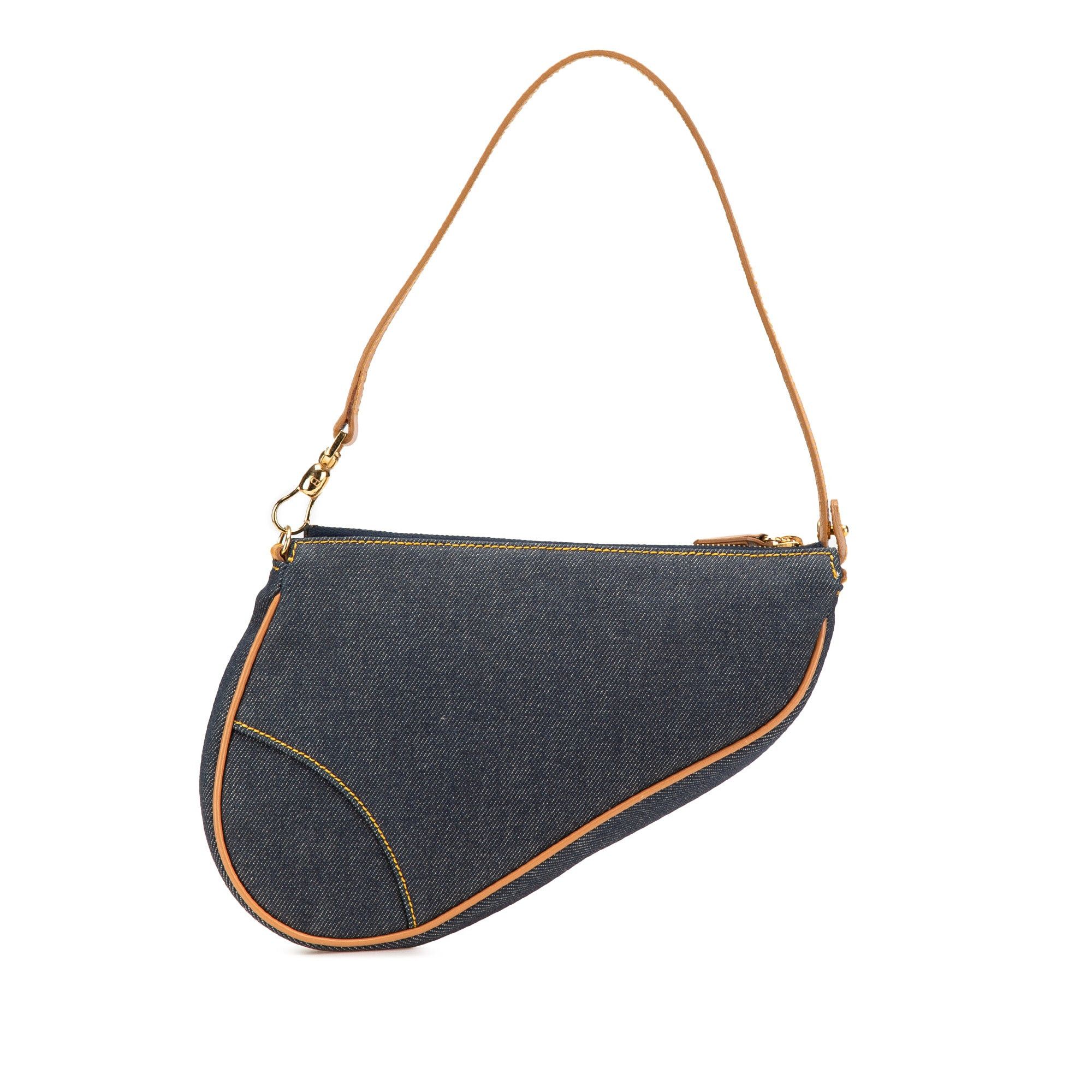 Dior Mini Denim Saddle Pochette Size ONE SIZE - 1 Thumbnail