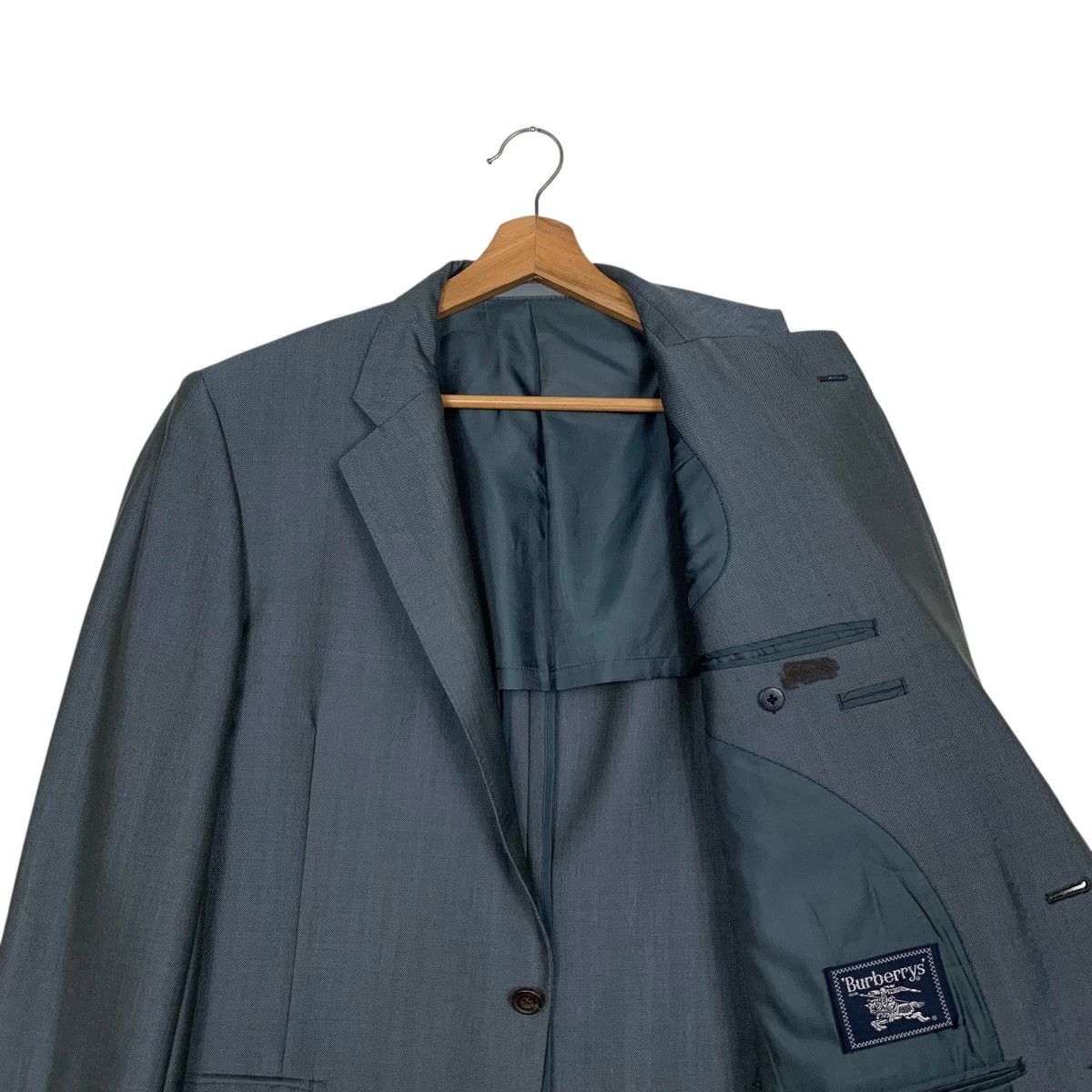 Burberry Vintage 90’s BURBERRYS Wool Mohair Suit Jacket #2673-C120 Size 42R - 10 Thumbnail