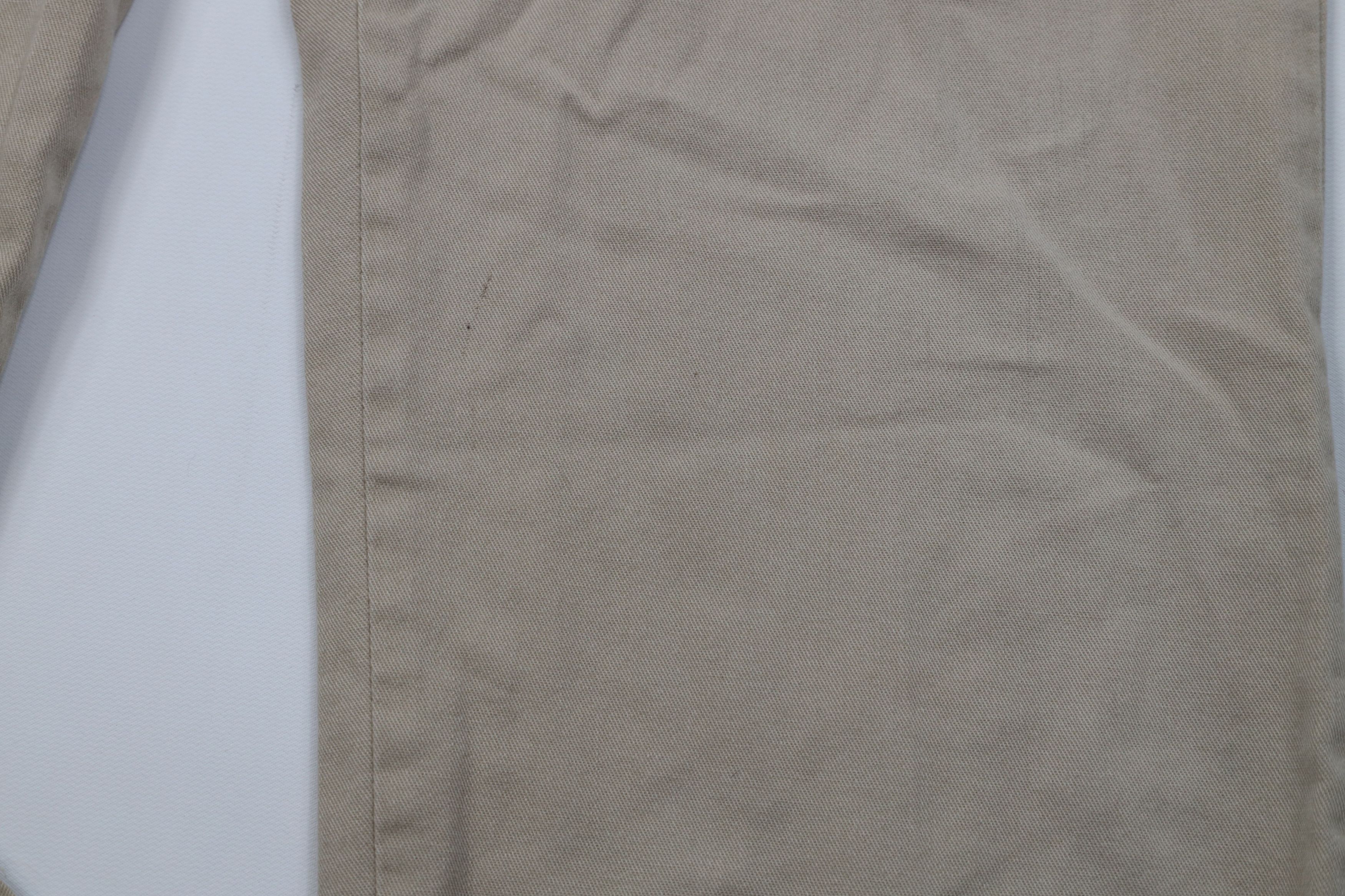 Vintage Vintage 70s Streetwear Wide Leg Chino Pants Beige Cotton USA Size US 34 / EU 50 - 6 Thumbnail