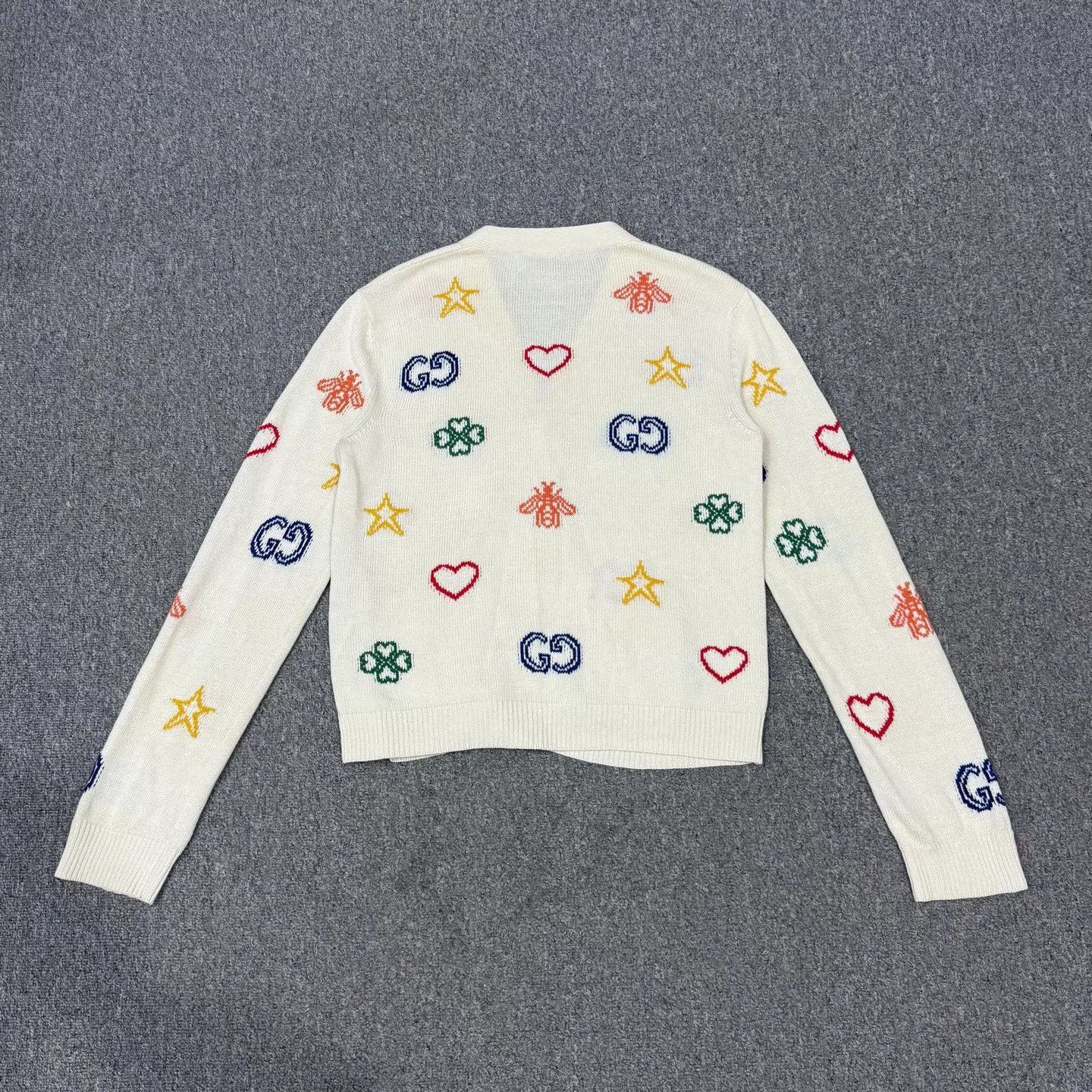 Gucci Gucci Embroidered White Knit Sweater S 99 New Size US S / EU 44-46 / 1 - 2 Thumbnail