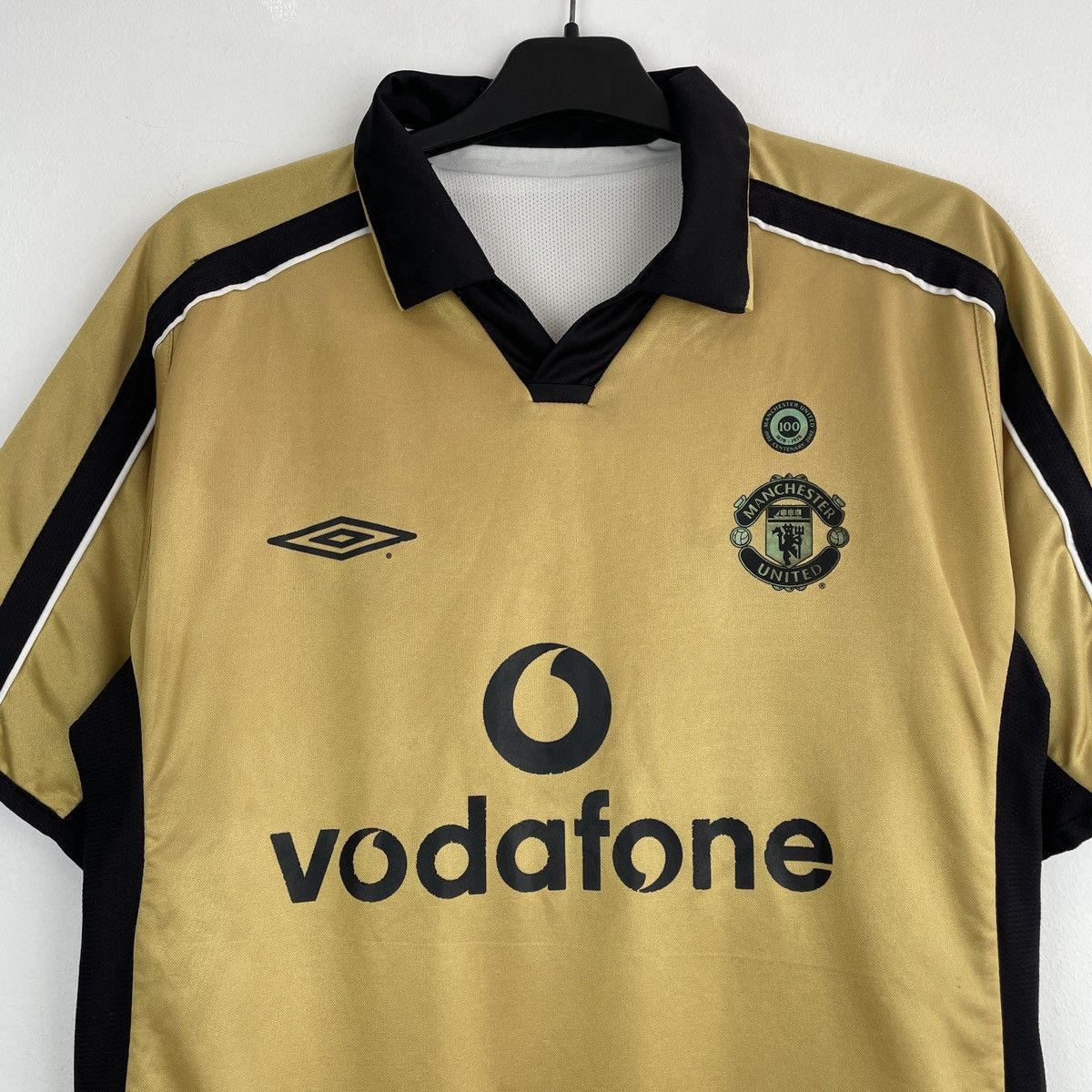 Umbro Vintage Manchester United 2001/2002 Centenary Jersey Rare Size US M / EU 48-50 / 2 - 2 Thumbnail
