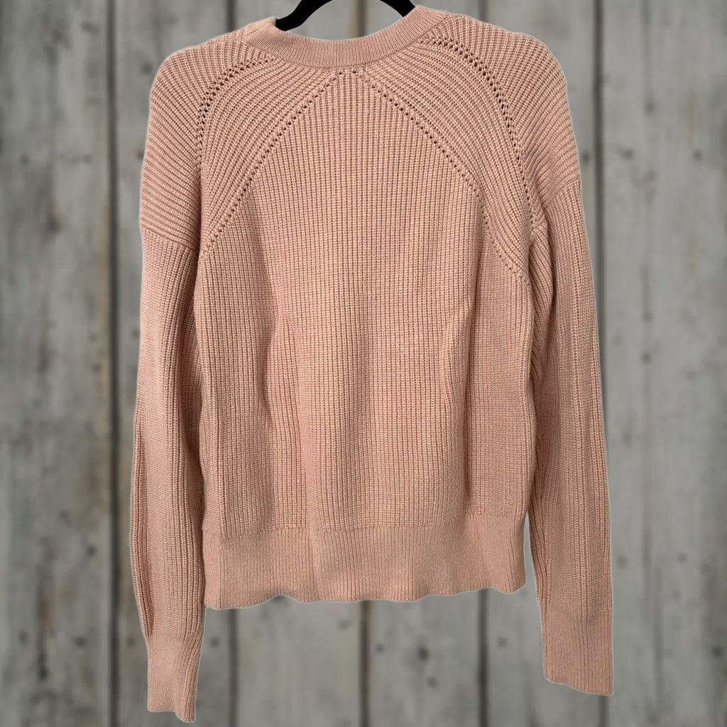 Splendid NWOT Splendid Pink CrissCross Knit Chunky Cozy LongSleeve Pullover Sweater XL Womens Size XL / US 12-14 / IT 48-50 - 1 Thumbnail