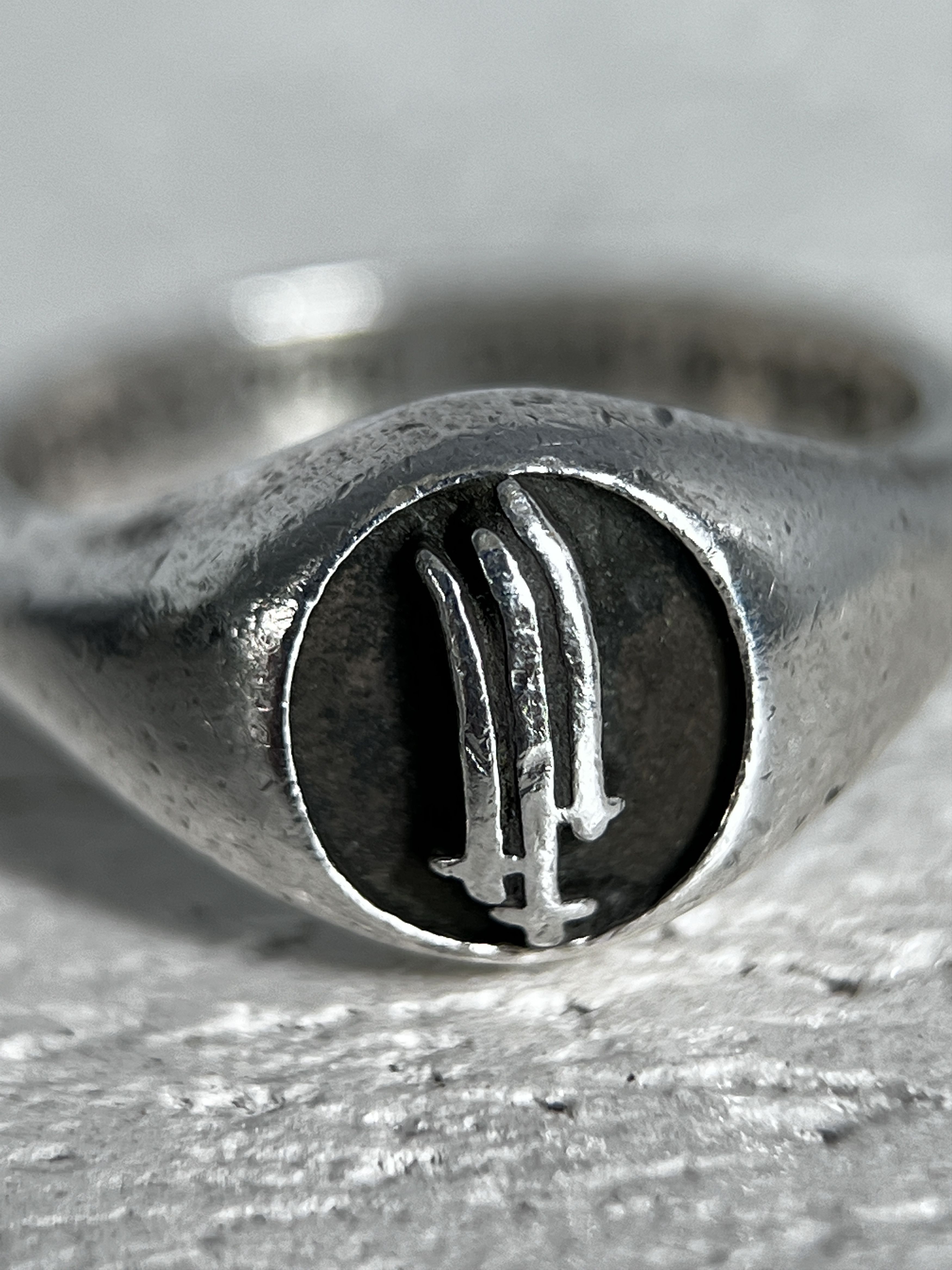 Chrome Hearts Chrome Hearts Triple Sword Signet Ring Silver 925 US7.5 Size ONE SIZE - 11 Thumbnail