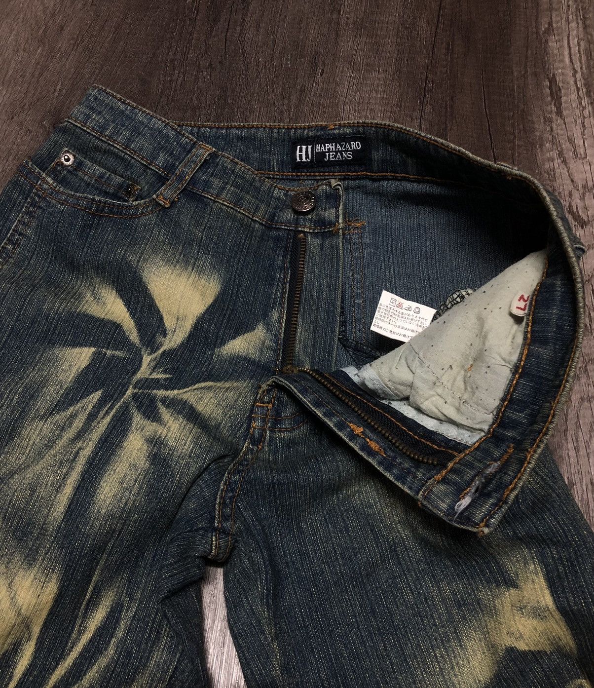 Hysteric Glamour × Japanese Brand HJ Haph Azard Flare Jeans Hysteric Design Size 28" / US 6 / IT 42 - 7 Thumbnail