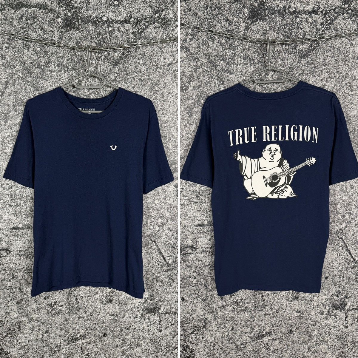 True Religion True Religion Short Sleeve Tee Buddha Craphic Logo Size L Size US L / EU 52-54 / 3 - 1 Thumbnail