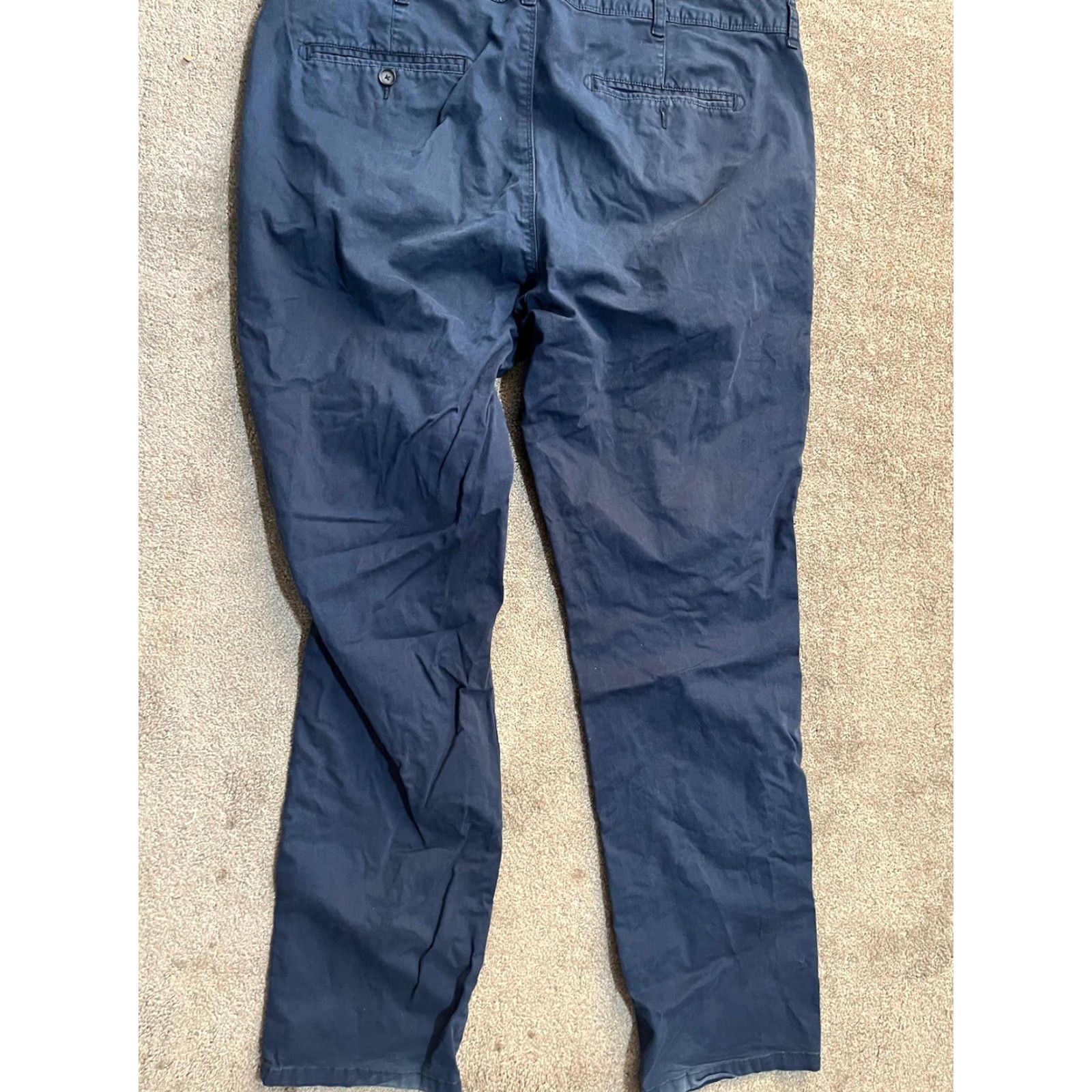 Vintage LC Waikiki Slim Strai ght Fit Low Wrinke Pants Navy Blue 40/32 Women Chino Slimming Regular Pants Blue 40 Womens Size 27" / US 4 / IT 40 - 3 Thumbnail