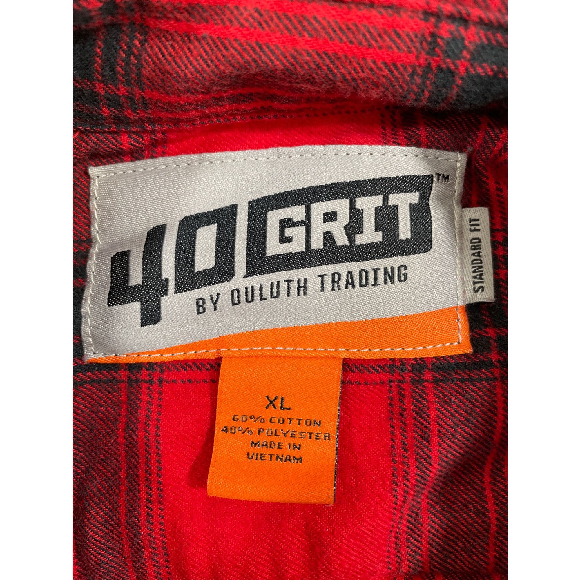 Other 40 Grit By Duluth Men's Red Flannel Long SLeeve Button up Sh Size US XL / EU 56 / 4 - 4 Thumbnail