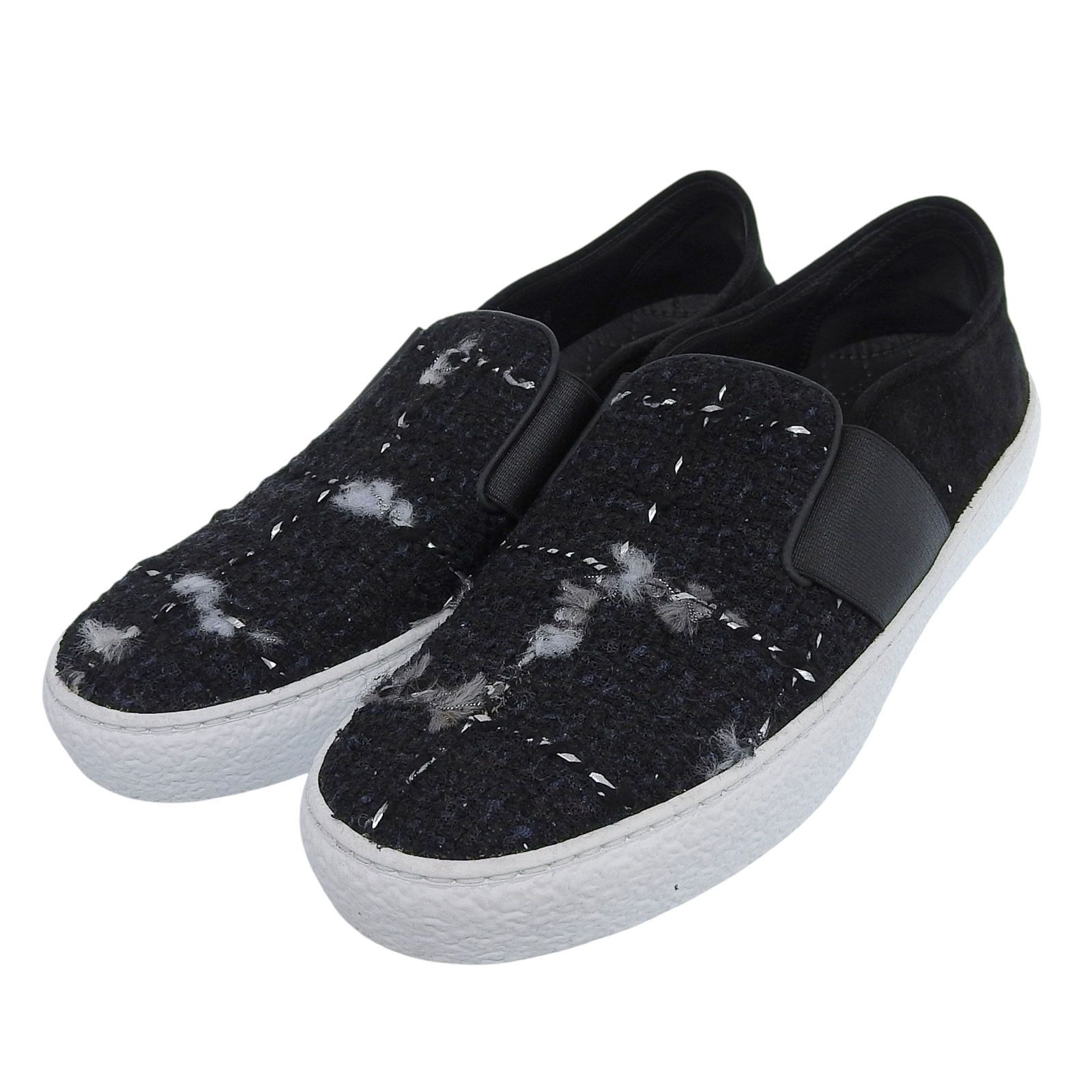 Chanel Chanel Chanel Slip-on Tweed Shoes Others Shoes G31713 DUTY FREE for USA Size ONE SIZE - 1 Thumbnail