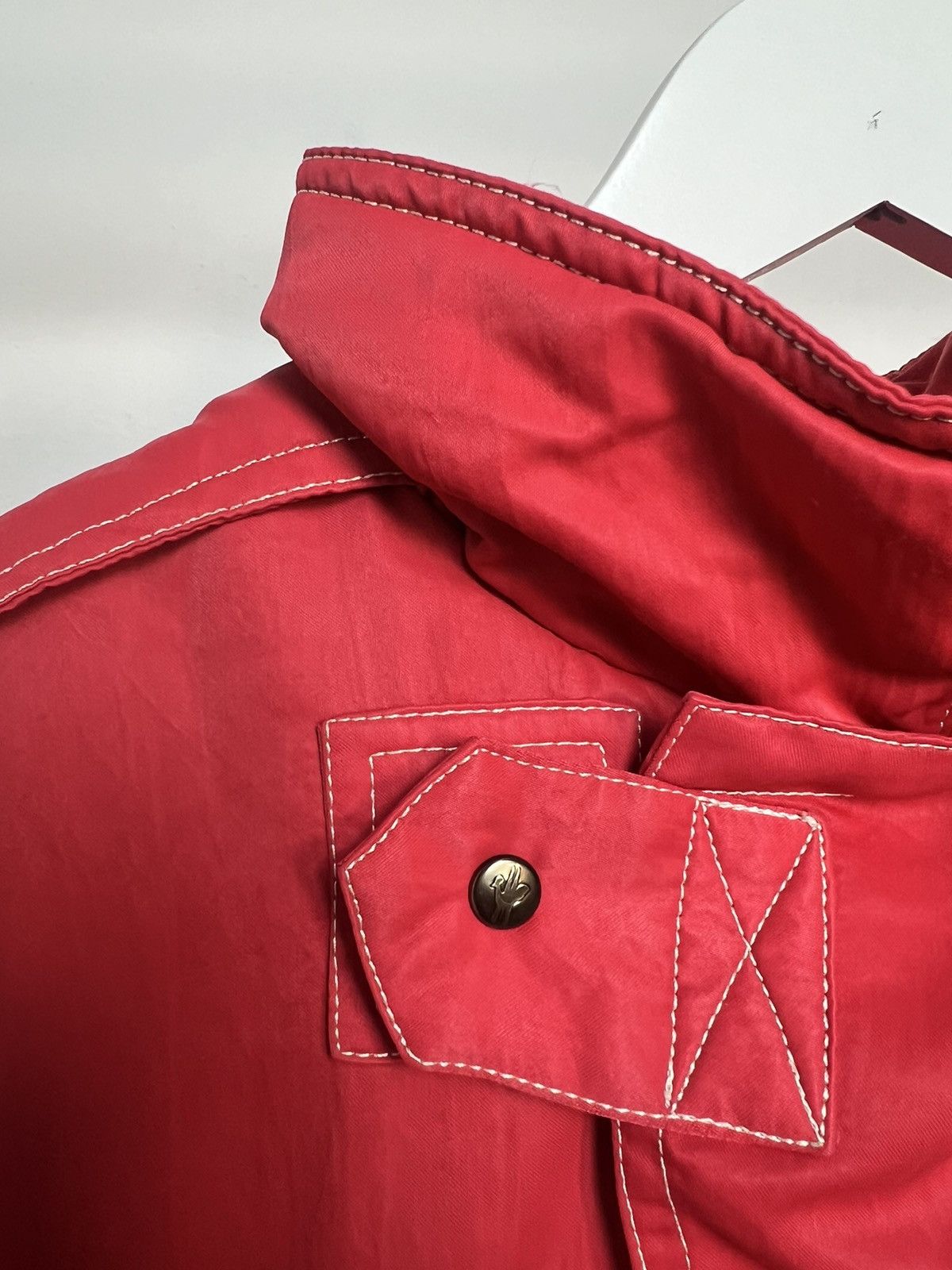 Moncler Vintage Moncler Red Puffer Down Jacket Size US M / EU 48-50 / 2 - 11 Thumbnail