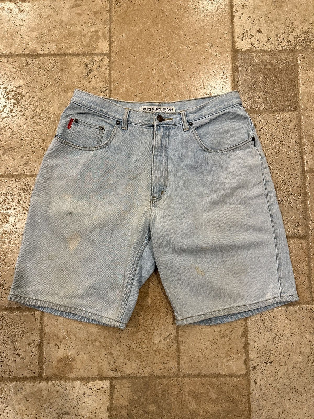 Bugle Boy × Vintage Vintage Bugle Boy Painter Denim Jean Shorts Jorts Size US 36 / EU 52 - 1 Thumbnail