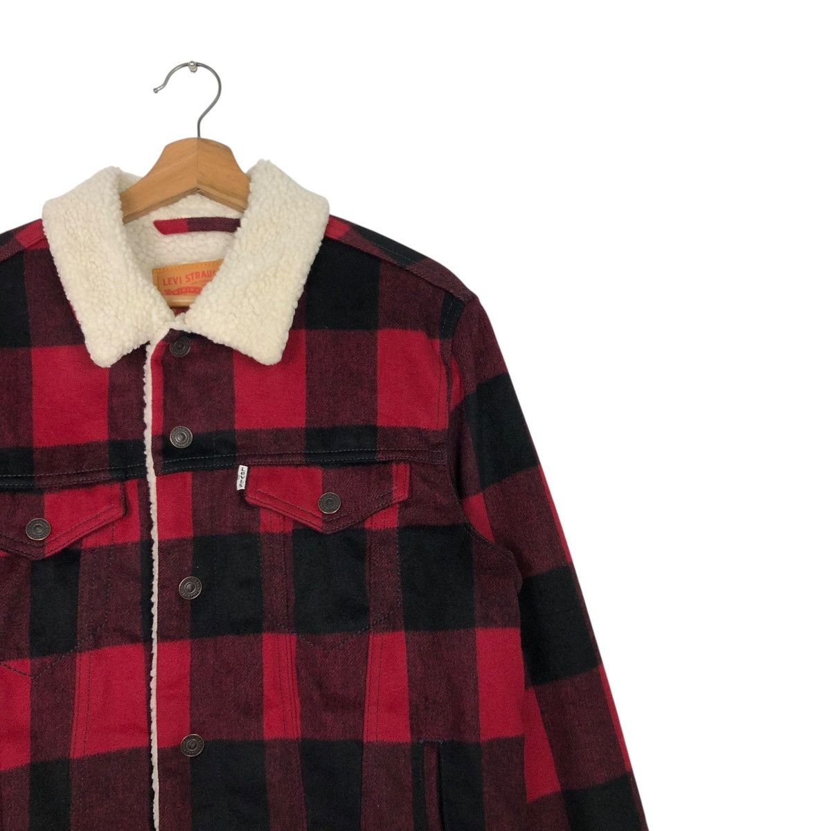 Levi's 🔥VINTAGE CHORE WOOL JACKET BLANKET LEVI’S TARTAN DESIGN Size US M / EU 48-50 / 2 - 8 Thumbnail