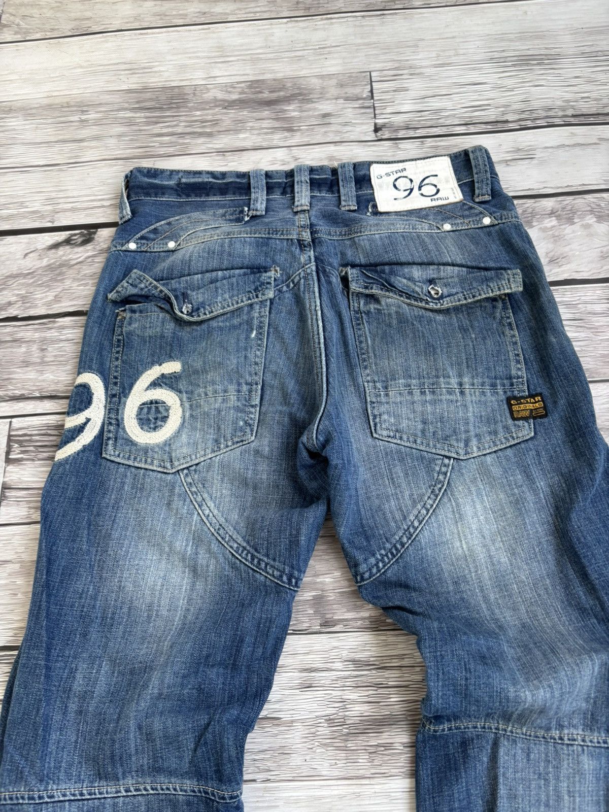Designer × Hysteric Glamour × Japanese Brand Crazy Chrome Hearts Style Classic Washed Baggy Jeans Size US 32 / EU 48 - 5 Thumbnail