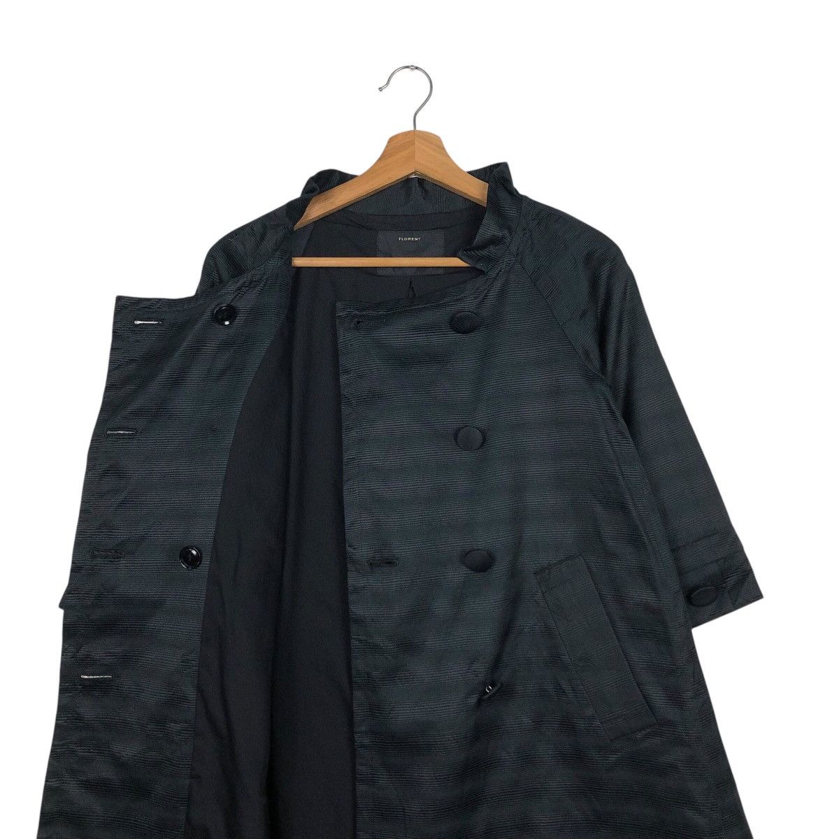 Japanese Brand 📌Rich Black Long Jacket Florent Made in Japan Size US M / EU 48-50 / 2 - 13 Thumbnail