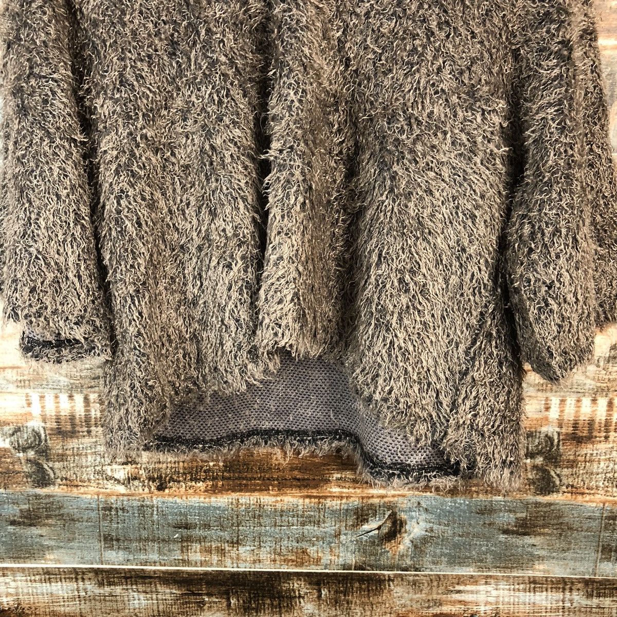Homespun Knitwear DLL Fashion Messange Grey Mohair fur shaggy Knitwear #C077 Size M / US 6-8 / IT 42-44 - 6 Thumbnail