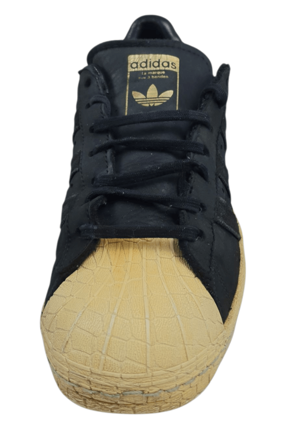 Adidas Adidas Superstar 80s Croc Toe – Black/Gold – EU 39⅓ (US 7.5) Size US 7.5 / EU 40-41 - 9 Thumbnail