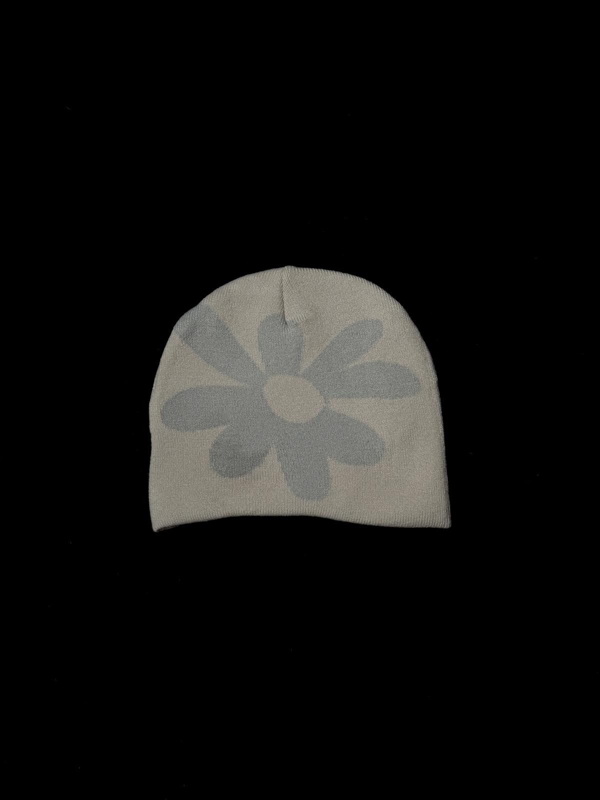 Japanese Brand Y2k LABROS Symbol Logo No Cuff Knit Gray Beanie Hat OS Size ONE SIZE - 1 Thumbnail