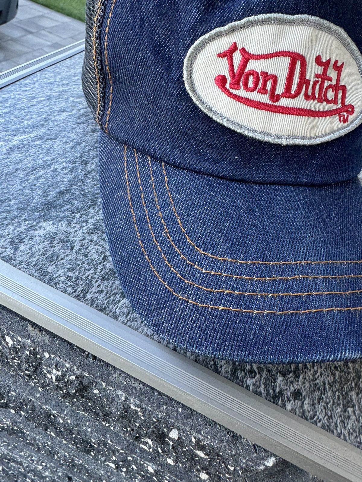 Vintage Vintage Von Dutch denim Y2K trap Tryuck Hat cap Jeans Logo Size ONE SIZE - 4 Thumbnail