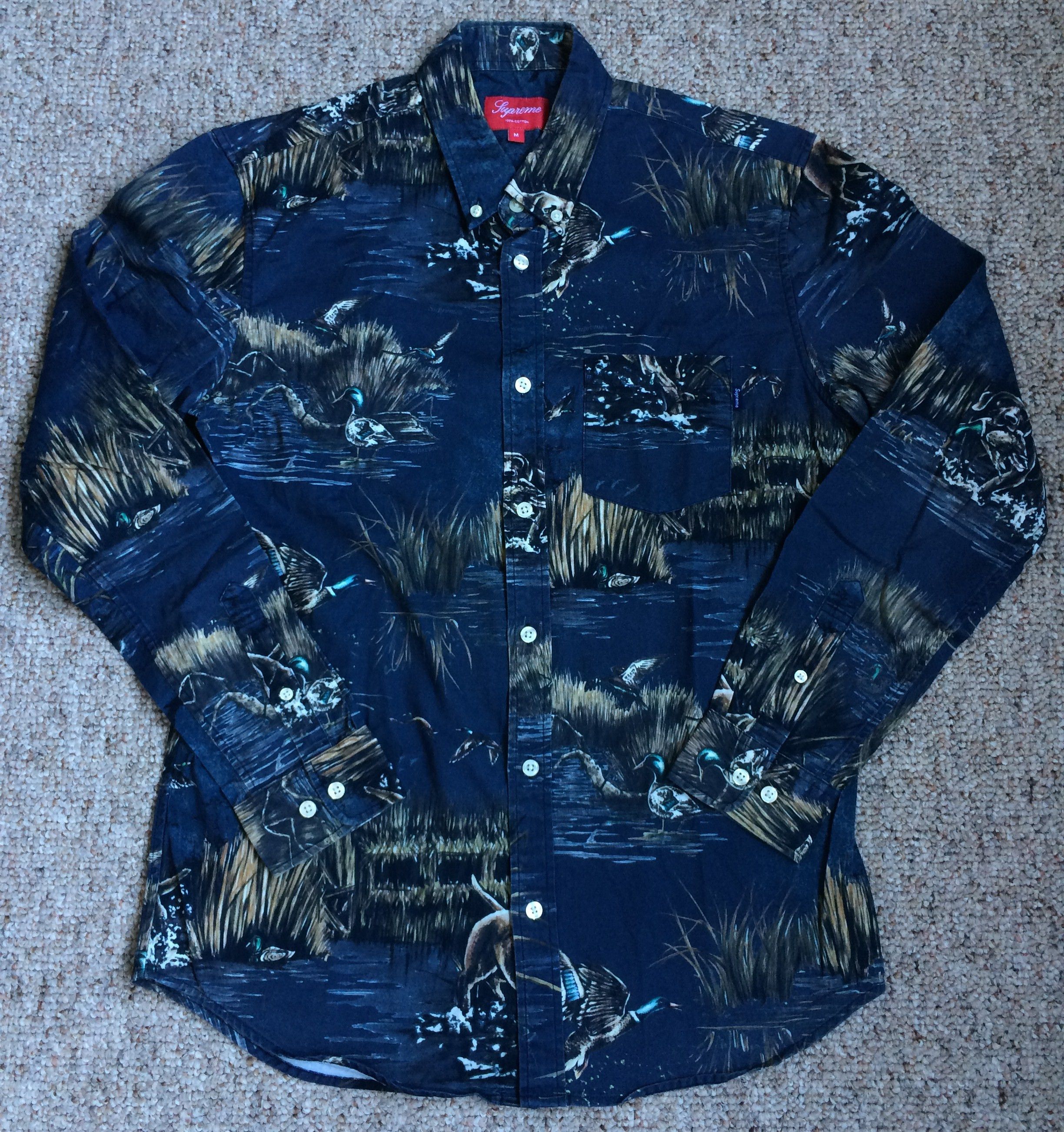 Supreme F/W 2012 Supreme Dogs & Ducks Button Up Shirt Size US M / EU 48-50 / 2 - 1 Thumbnail