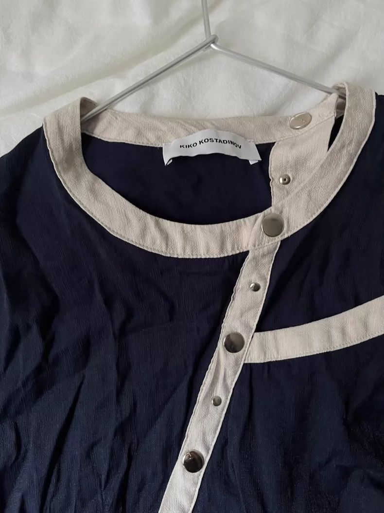 Kiko Kostadinov Kiko Kostadinov Navy blue deconstructed top Size US L / EU 52-54 / 3 - 2 Thumbnail
