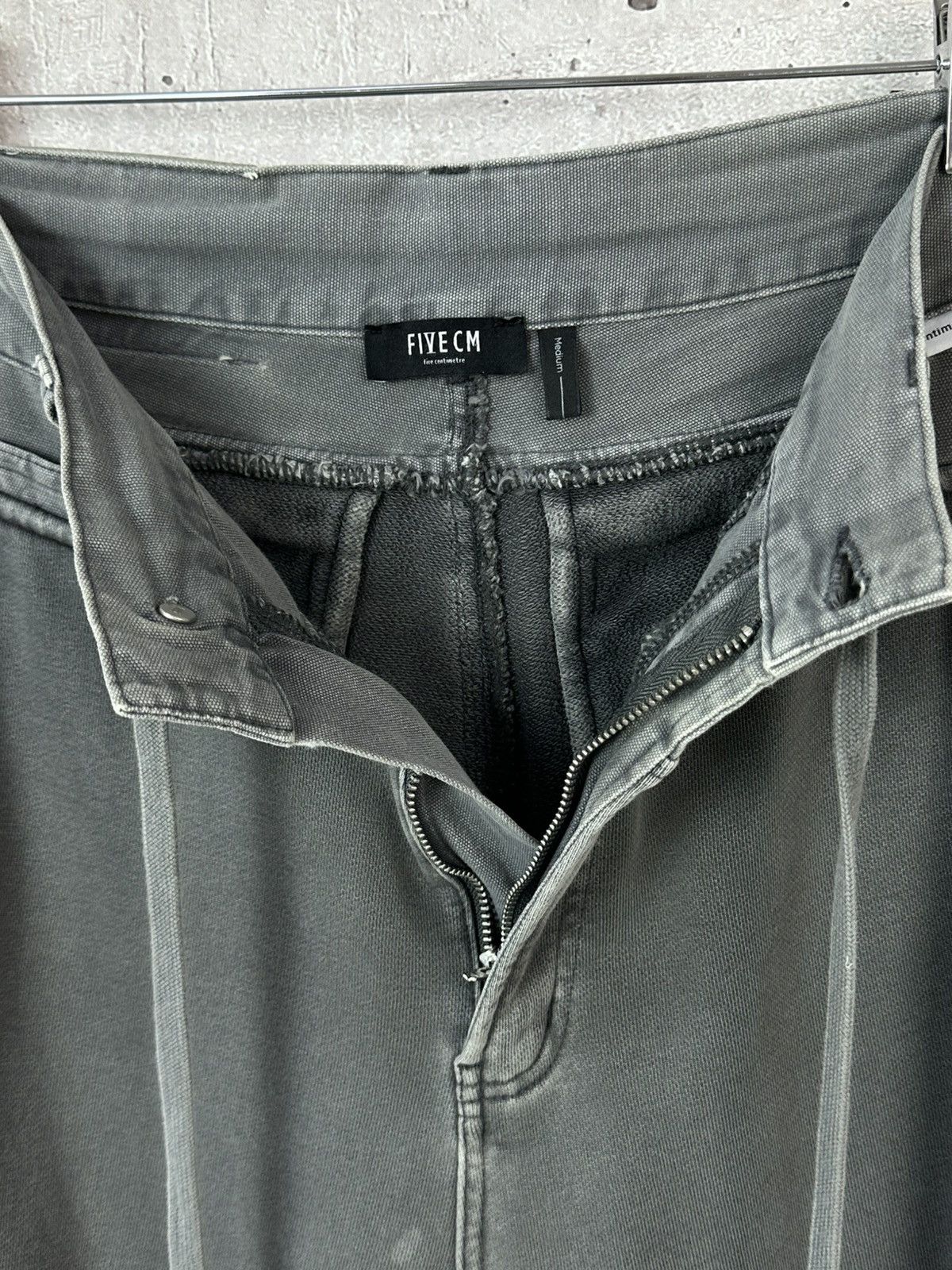 5cm Five cm Washed Grey Denim Belt Relaxed Men’s Sweatpants Size US 32 / EU 48 - 8 Thumbnail