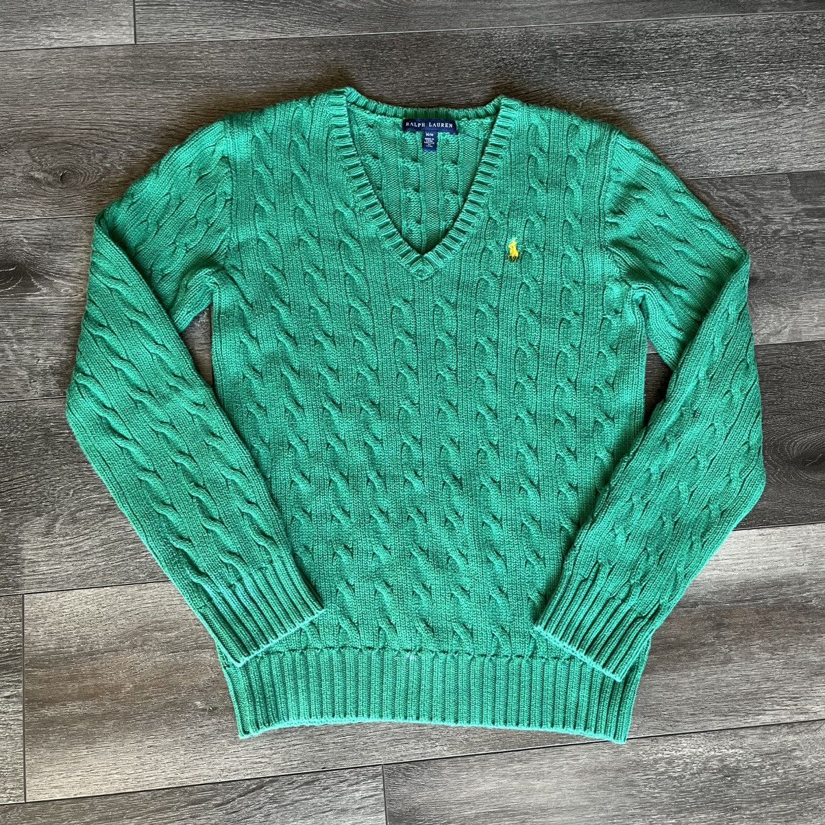 Polo Ralph Lauren Vintage 90s Polo Ralph Lauren Cable Knit Basic 