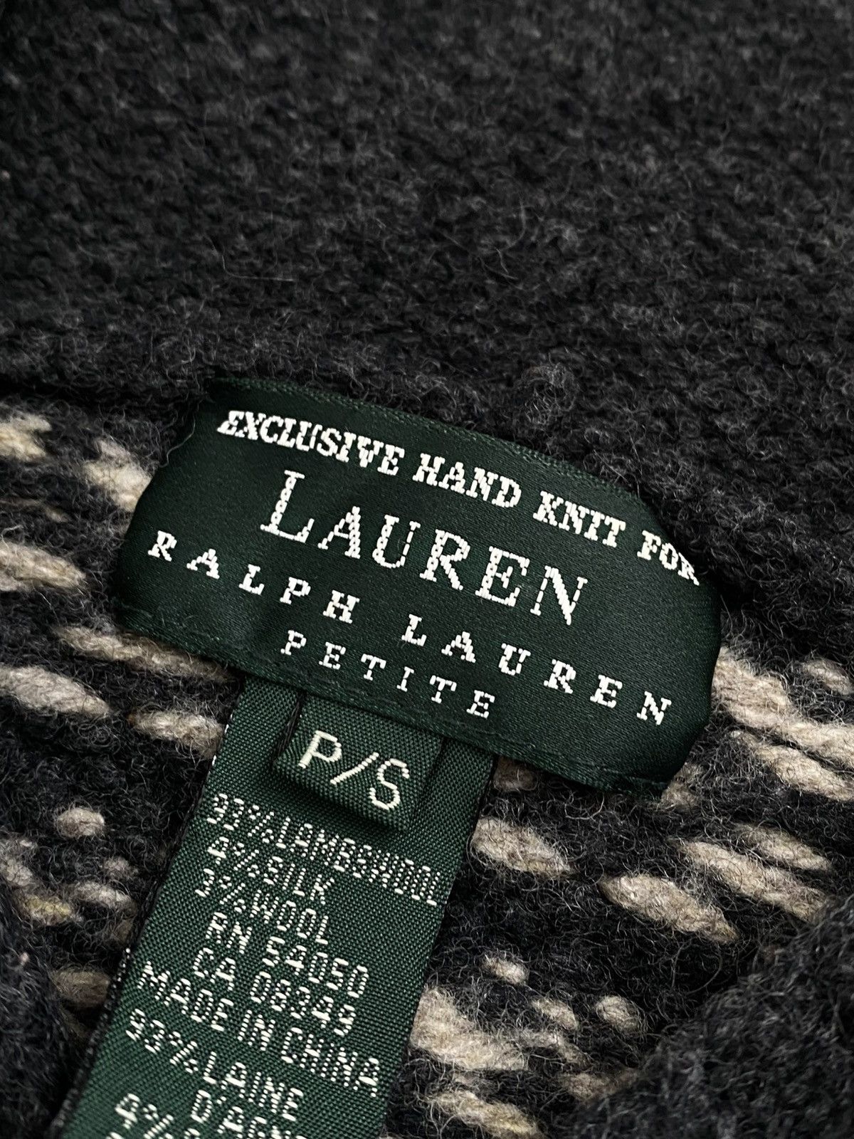 Polo Ralph Lauren × Vintage Vintage Ralph Lauren Wool Hand Knit Reindeer Zip Jacket Size US S / EU 44-46 / 1 - 13 Thumbnail
