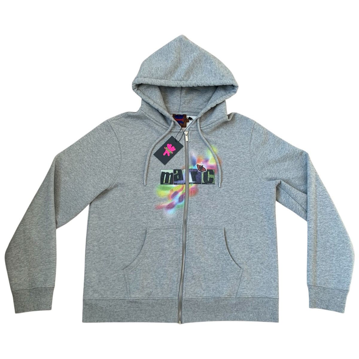 トップス marc jacobs zip up rame fur parker y2k Marc Jacobs Zip Hoodie | Grailed