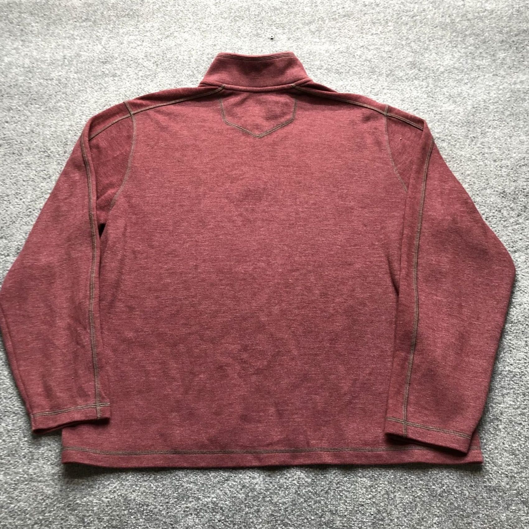Eddie Bauer Eddie Bauer Sweater Mens 2XL Beige Red 1/4 Zip Mock Neck Knit Pullover Lot 2 Size US XXL / EU 58 / 5 - 6 Thumbnail