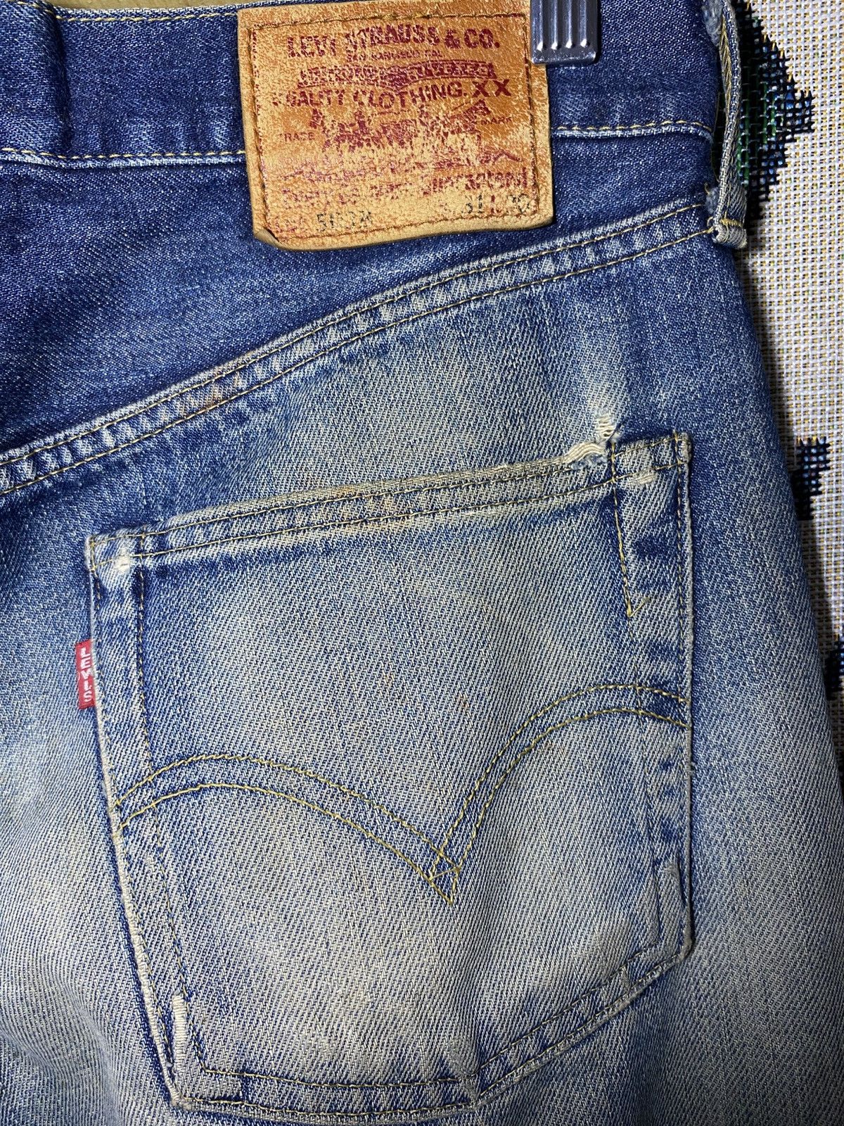 Levi's Vintage Clothing Levi's Sunfaded Jeans Denim Vintage Selvedge Size US 30 / EU 46 - 6 Thumbnail