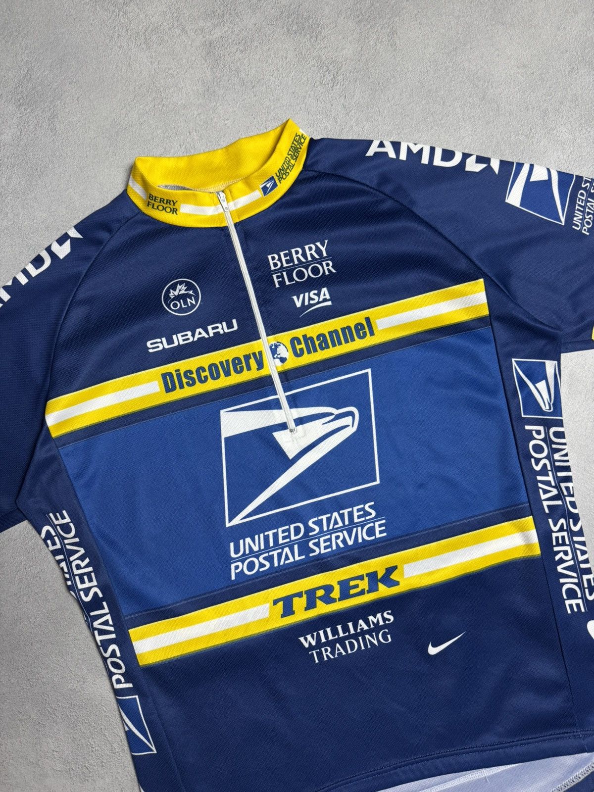 Nike United States Postal Service Trek Bike Cycling Jersey Nike Size US L / EU 52-54 / 3 - 3 Thumbnail
