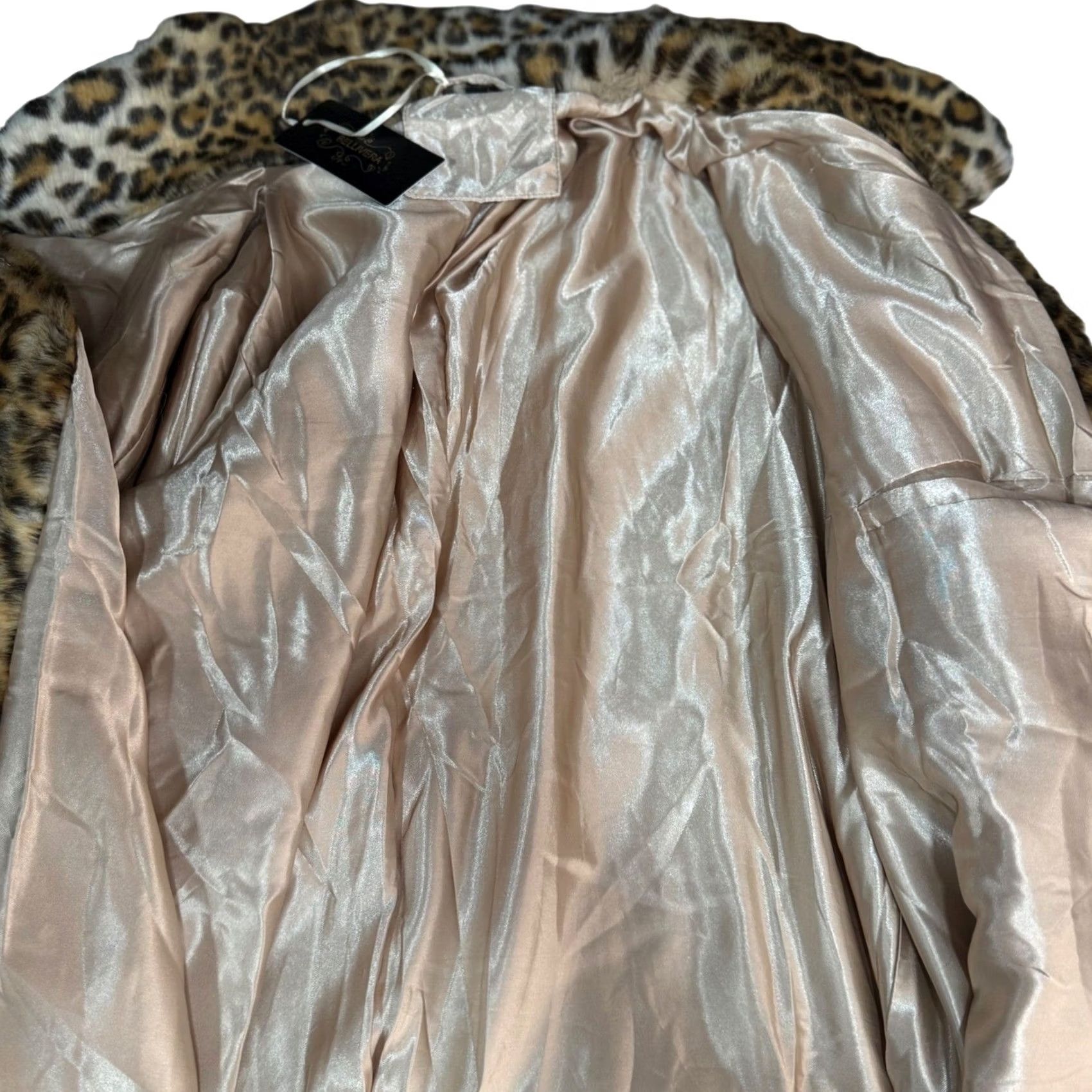 Vintage Bellivera Women XL Faux Fur Coat Leopard Print Snap Closure Overcoat Winter Size XL / US 12-14 / IT 48-50 - 6 Thumbnail
