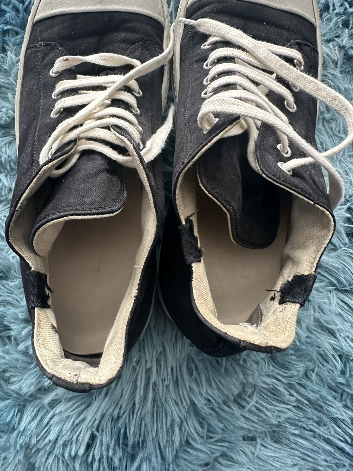 Rick Owens Drkshdw Rick Owens DRKSHDW ramones low top Size US 10 / EU 43 - 8 Thumbnail