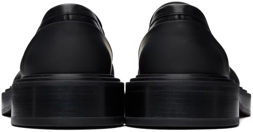 Salvatore Ferragamo o1s1rm0725 Square-Toe Leather Loafers in Black Size US 11 / EU 44 - 2 Thumbnail
