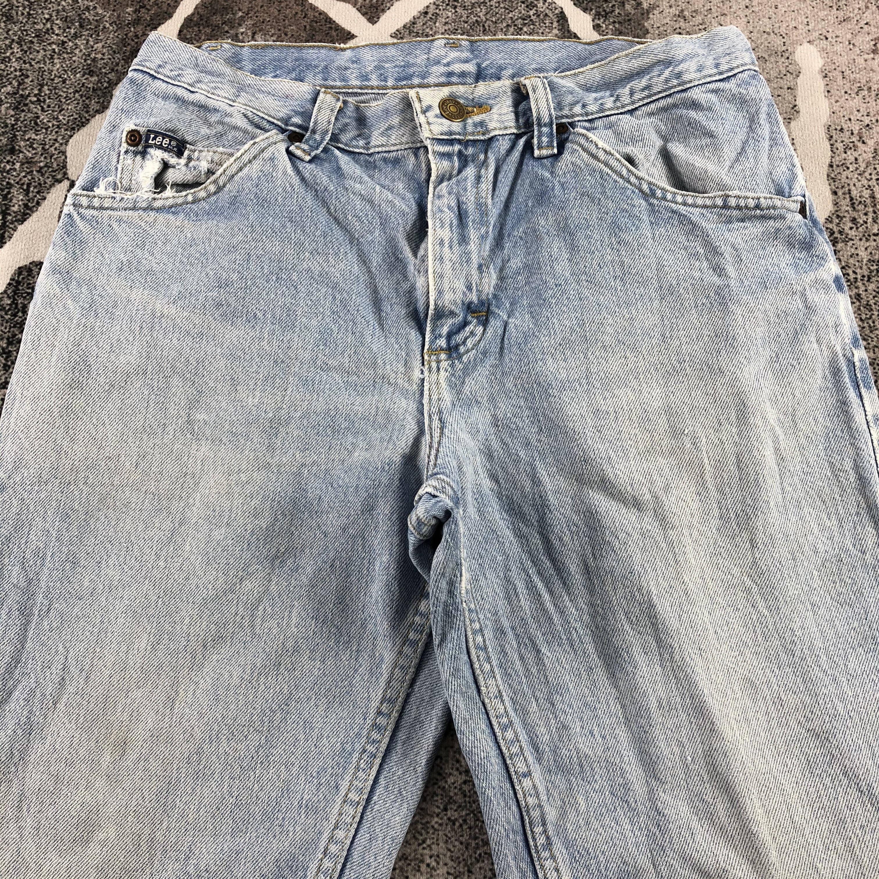 Lee Vintage Lee Jeans Medium Wash Denim KJ1119 Size US 31 - 3 Thumbnail