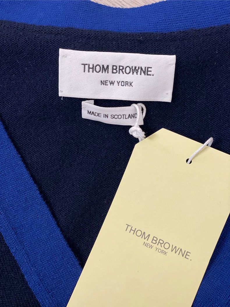 Thom Browne Thom browne Blue Tibetan blue color block four-striped cash Size US M / EU 48-50 / 2 - 6 Thumbnail