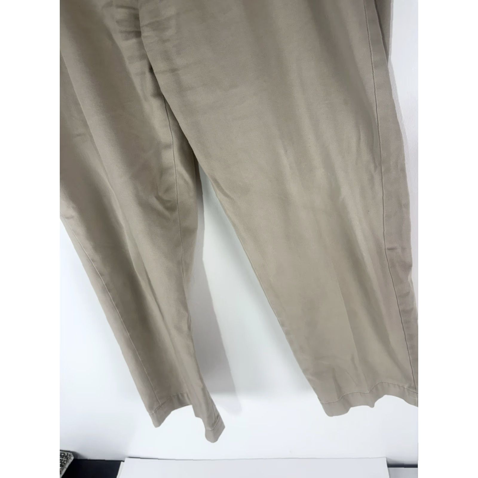 Polo Ralph Lauren VINTAGE Polo Ralph Lauren Pants Khaki Preston Men 38x30 Beige 100% Cotton Flat Front Straight Leg Mens Pants Size US M / EU 48-50 / 2 - 3 Thumbnail