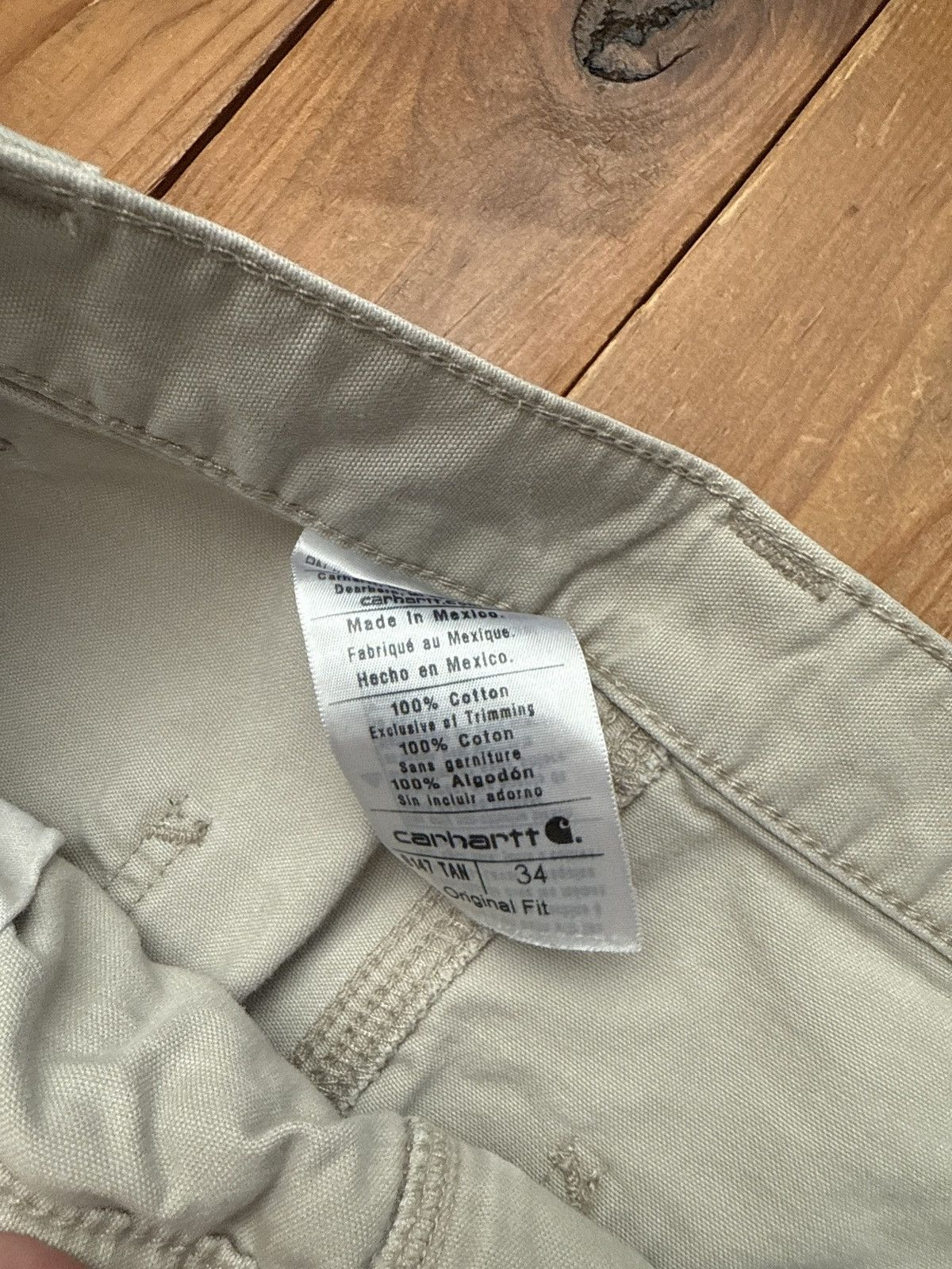 Carhartt × Vintage Vintage Carhartt Tan Carpenter Shorts Size US 32 / EU 48 - 4 Thumbnail
