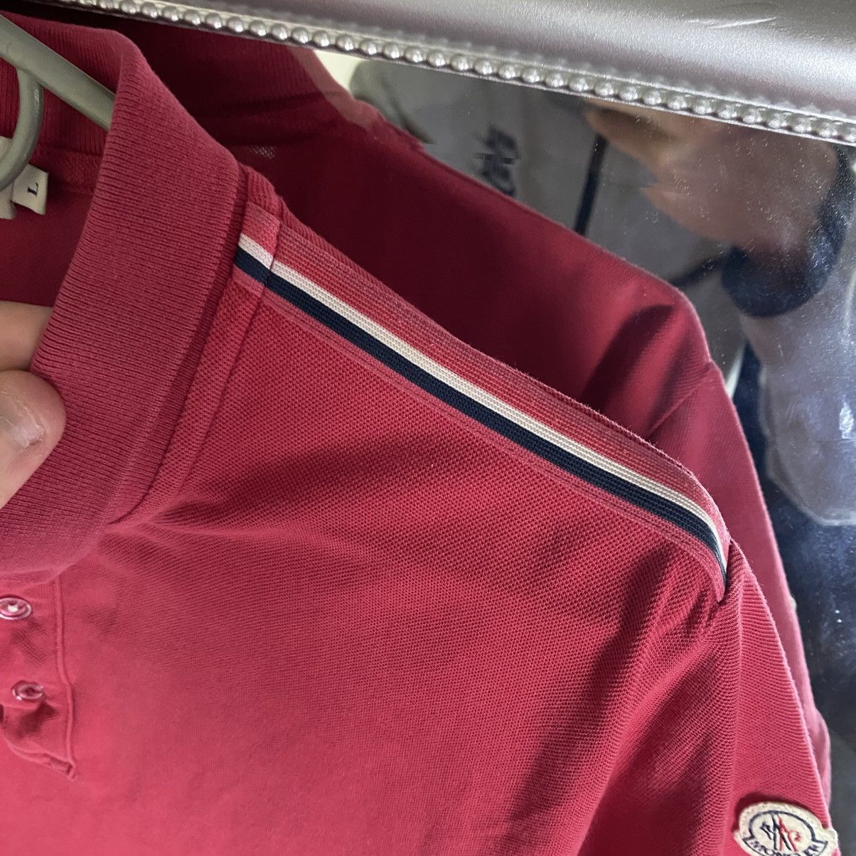 Moncler Moncler Polo Shirt Luxury L size Size US L / EU 52-54 / 3 - 4 Thumbnail