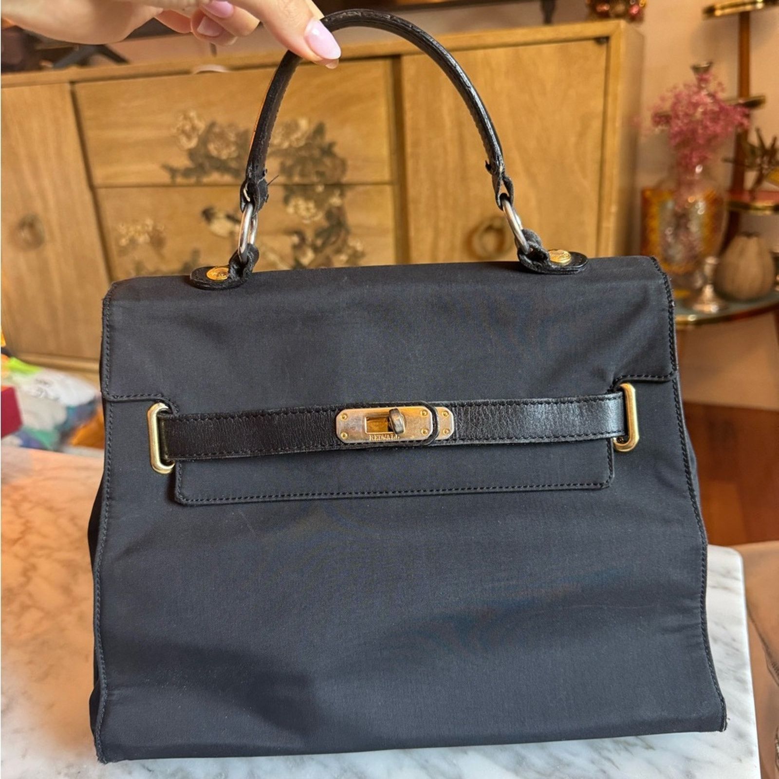 Moschino Moschino Black Nylon “Kelly” Bag Size ONE SIZE - 1 Thumbnail